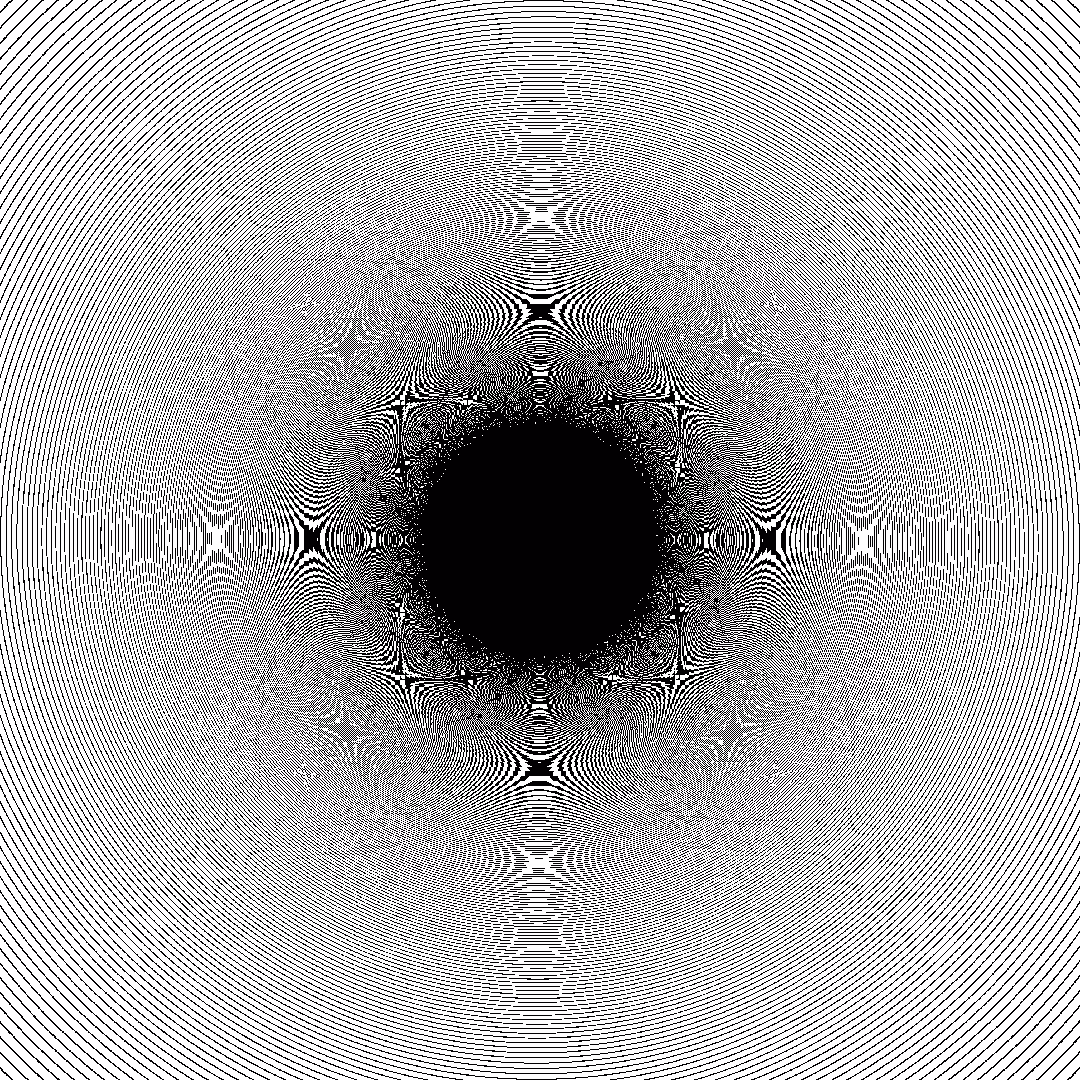 Approaching Sparkling Blackhole