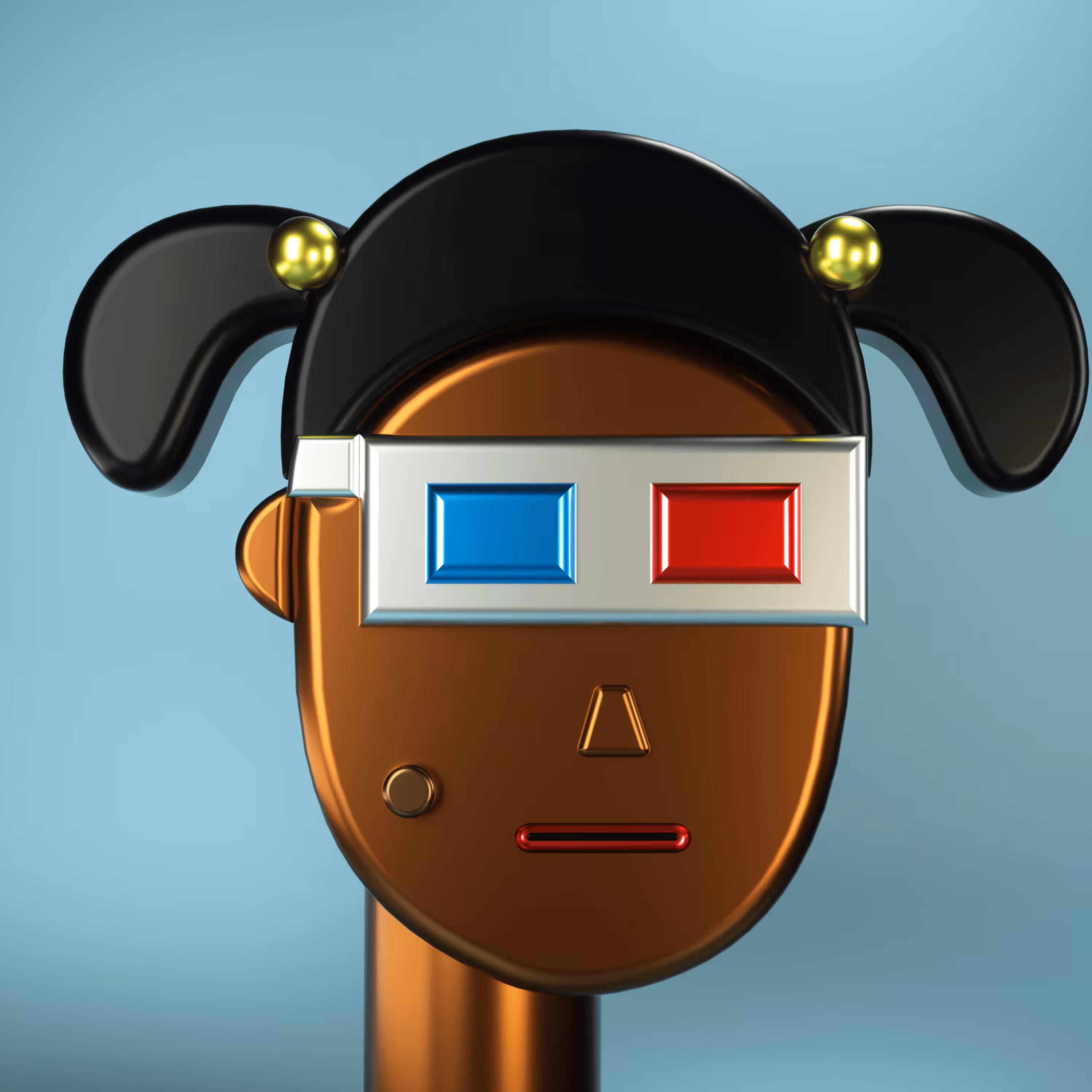 3D Chrome Punks: 3D Chrome Punk #0516