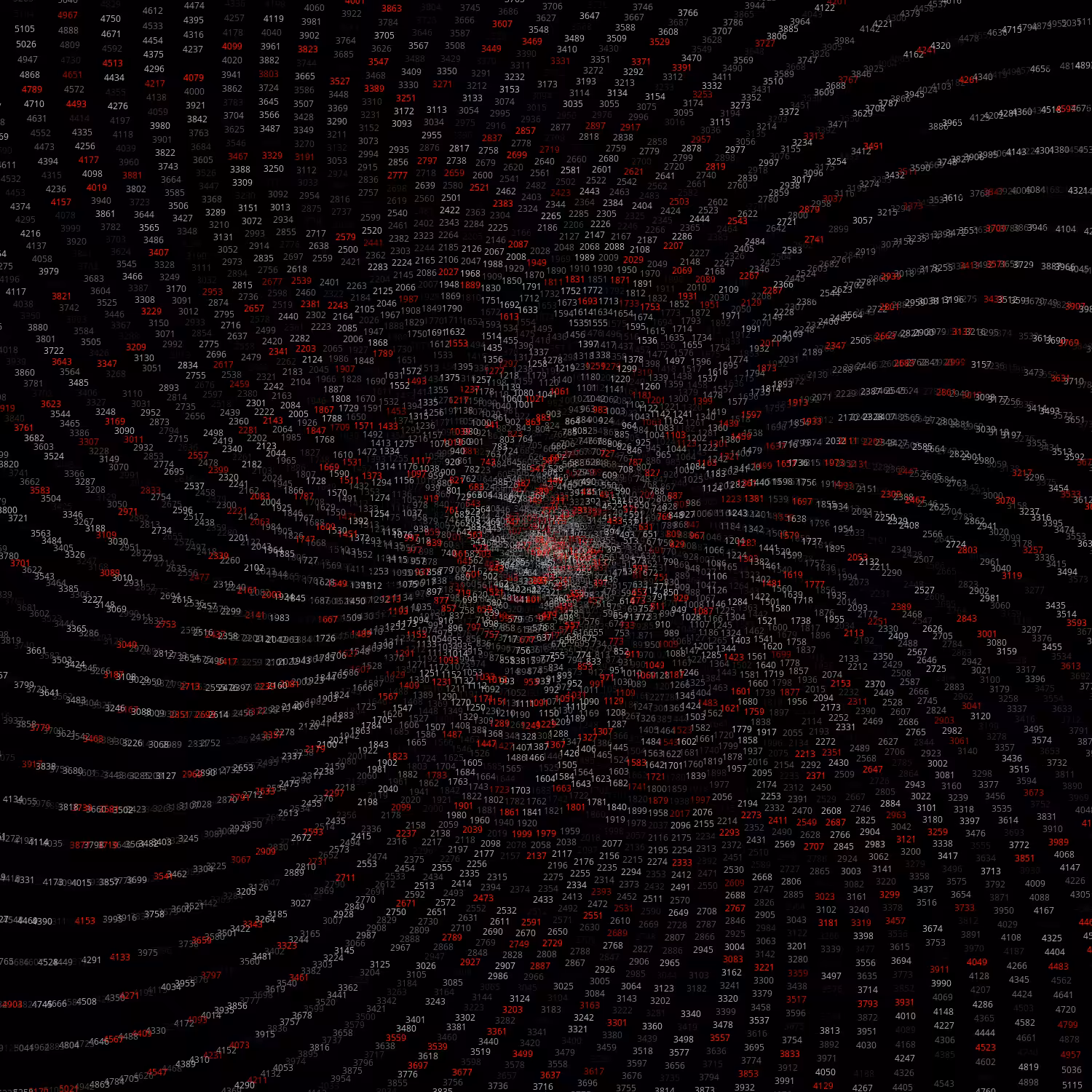 Polar Plot of Numbers #92