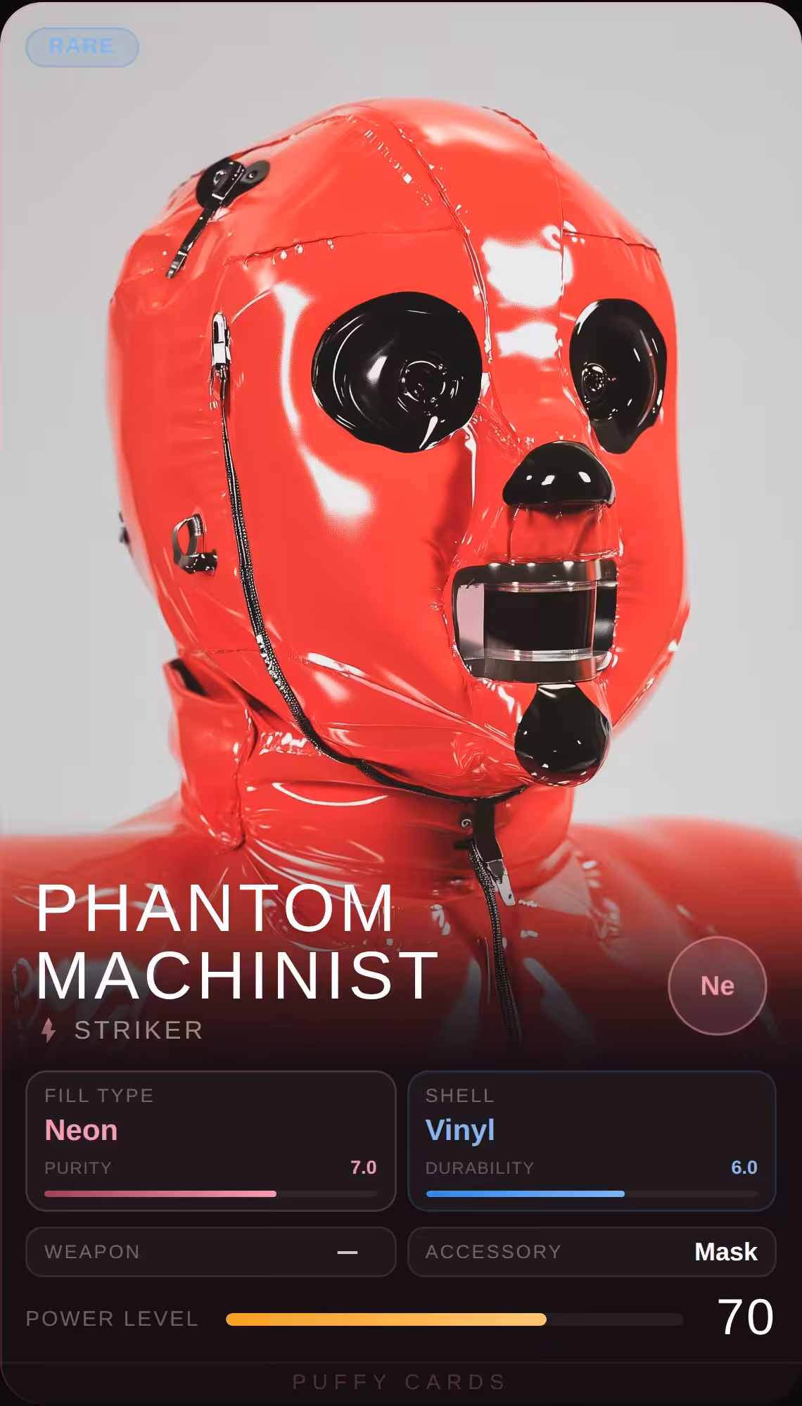 Puffy Cards: Phantom Machinist
