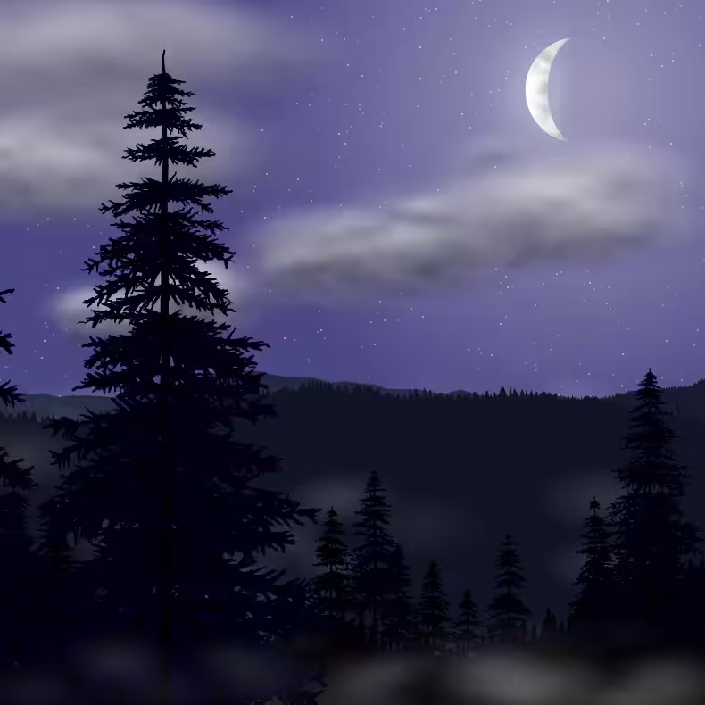 Moonlit Mountains #25