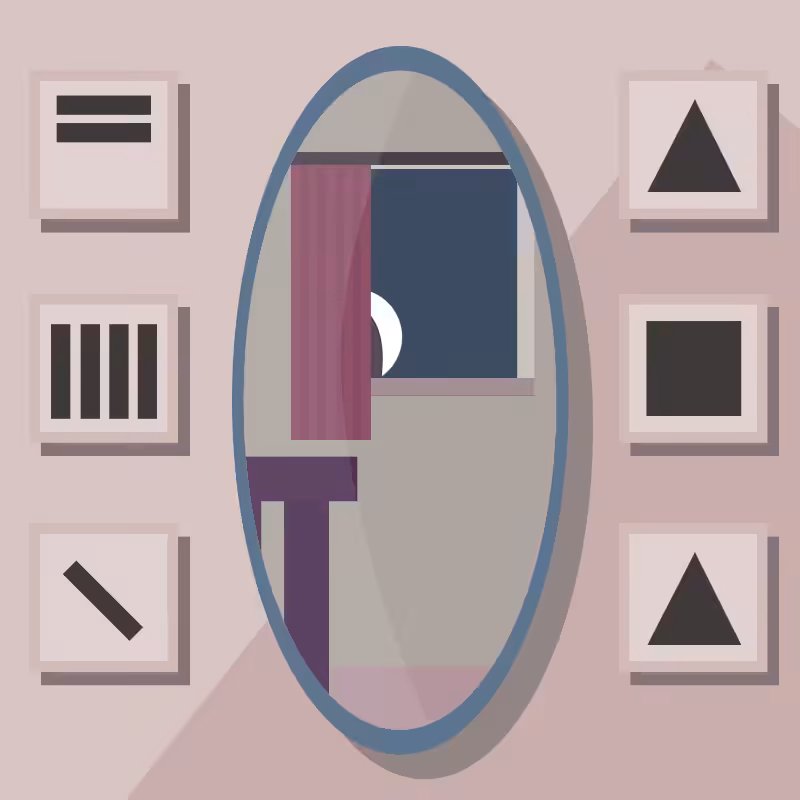 A moon in\and the mirror. #36