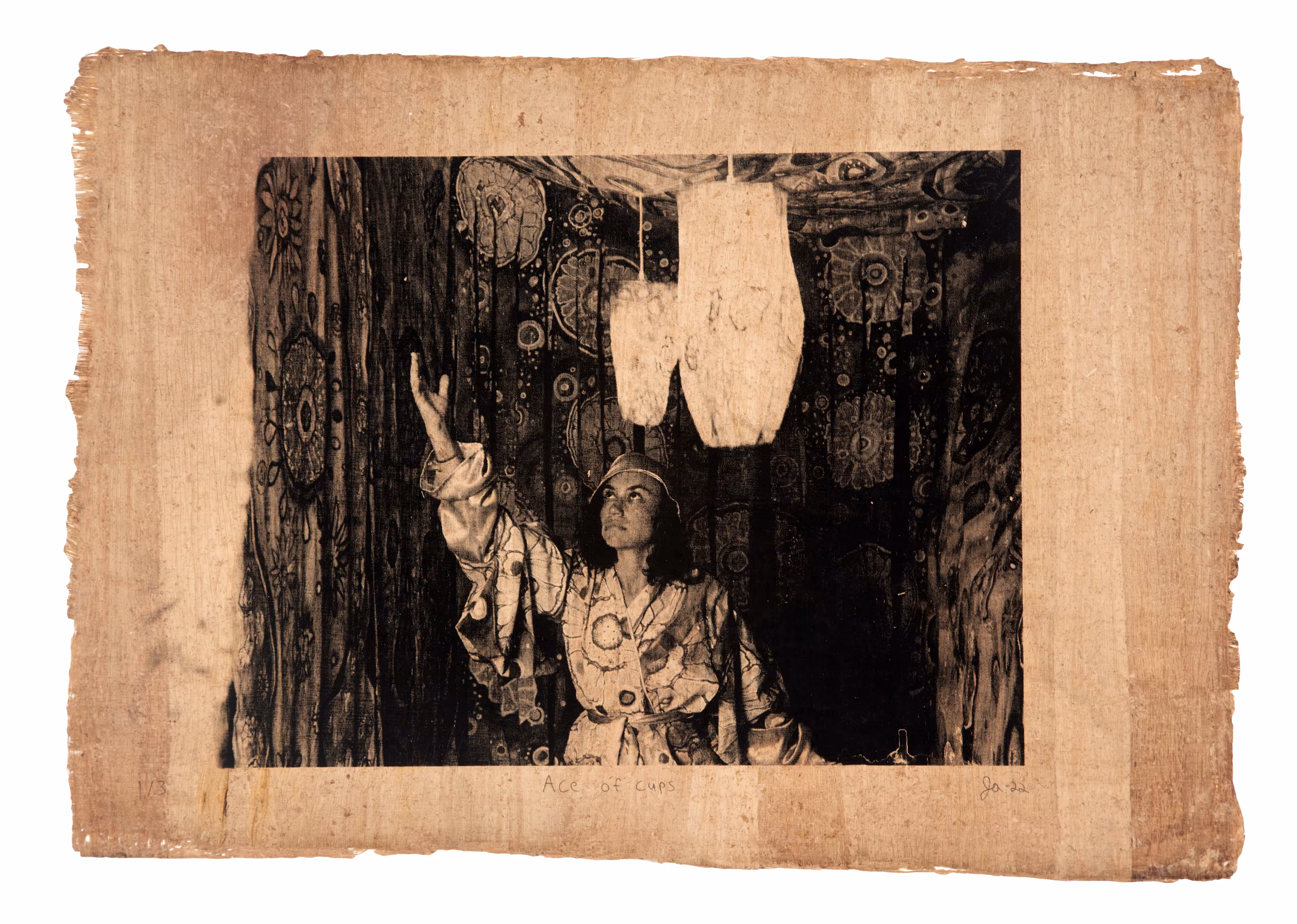 Justin Aversano - Ace of Cups - Physical Tarot Scroll - 1/3