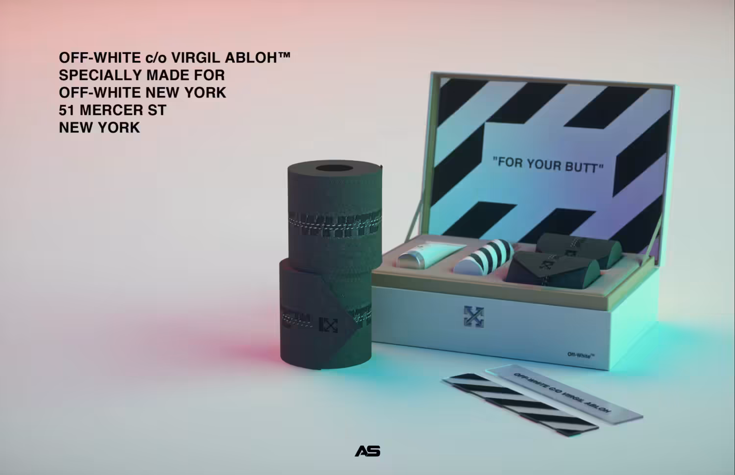 Off-White Toilet Paper