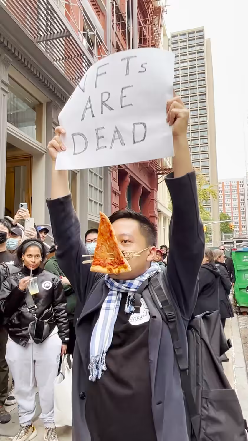 Bored Pizza Mask - NFTS Are Dead | Go Home BAYC