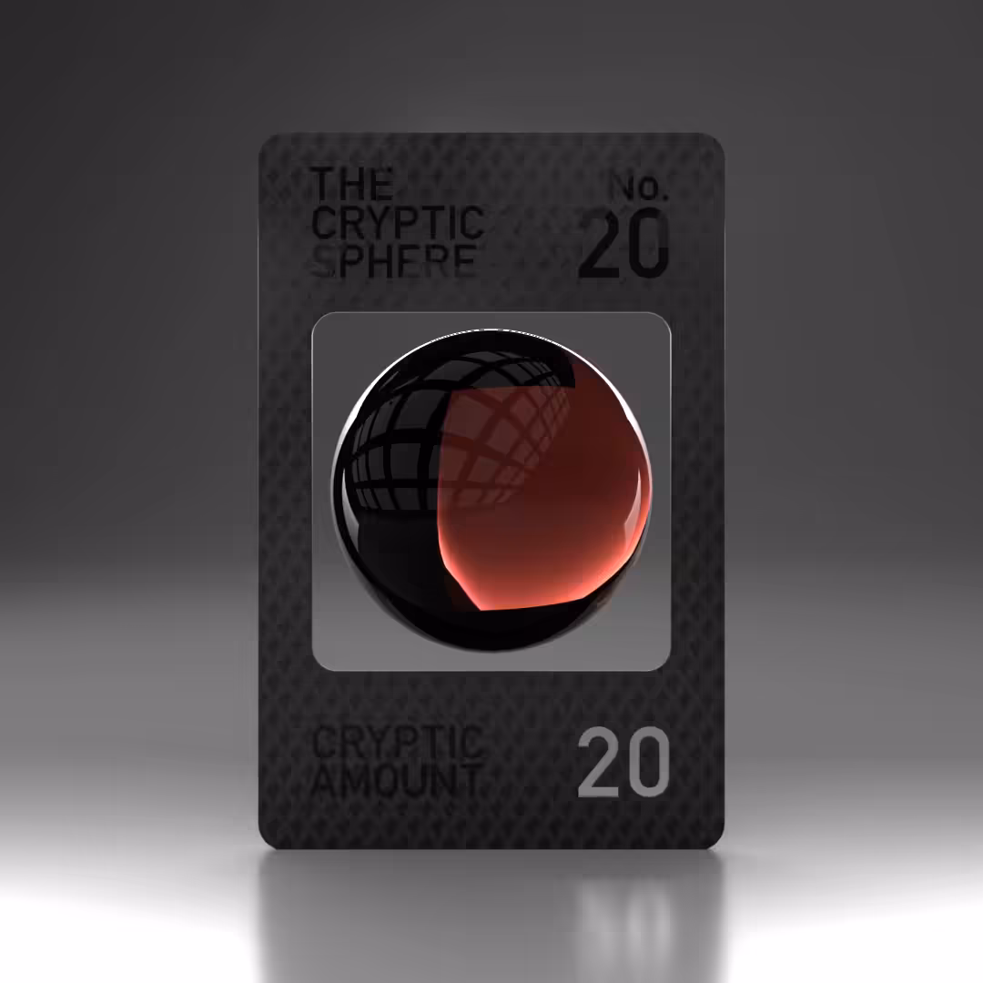 The Cryptic Sphere, Animated Trading Card No. 20