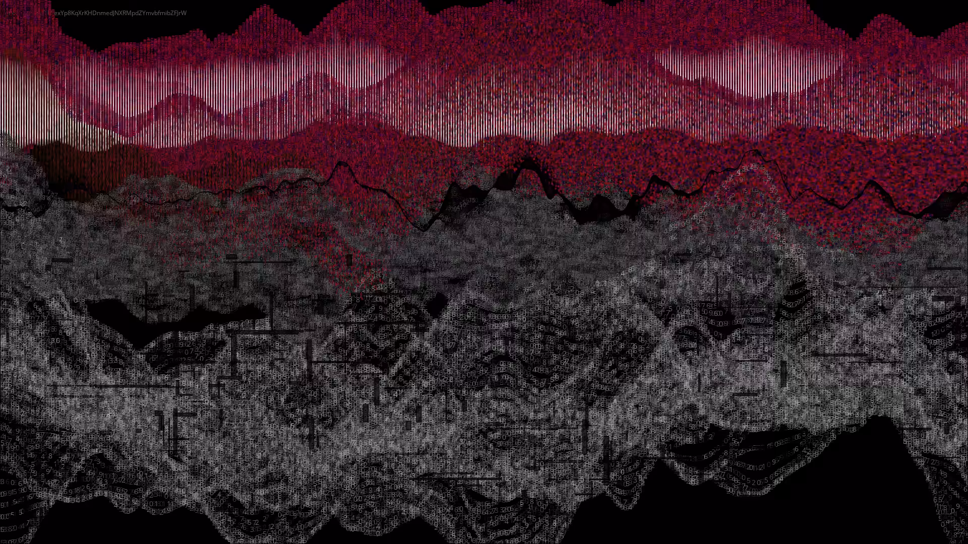 Pixel rain in a data landsacape #8