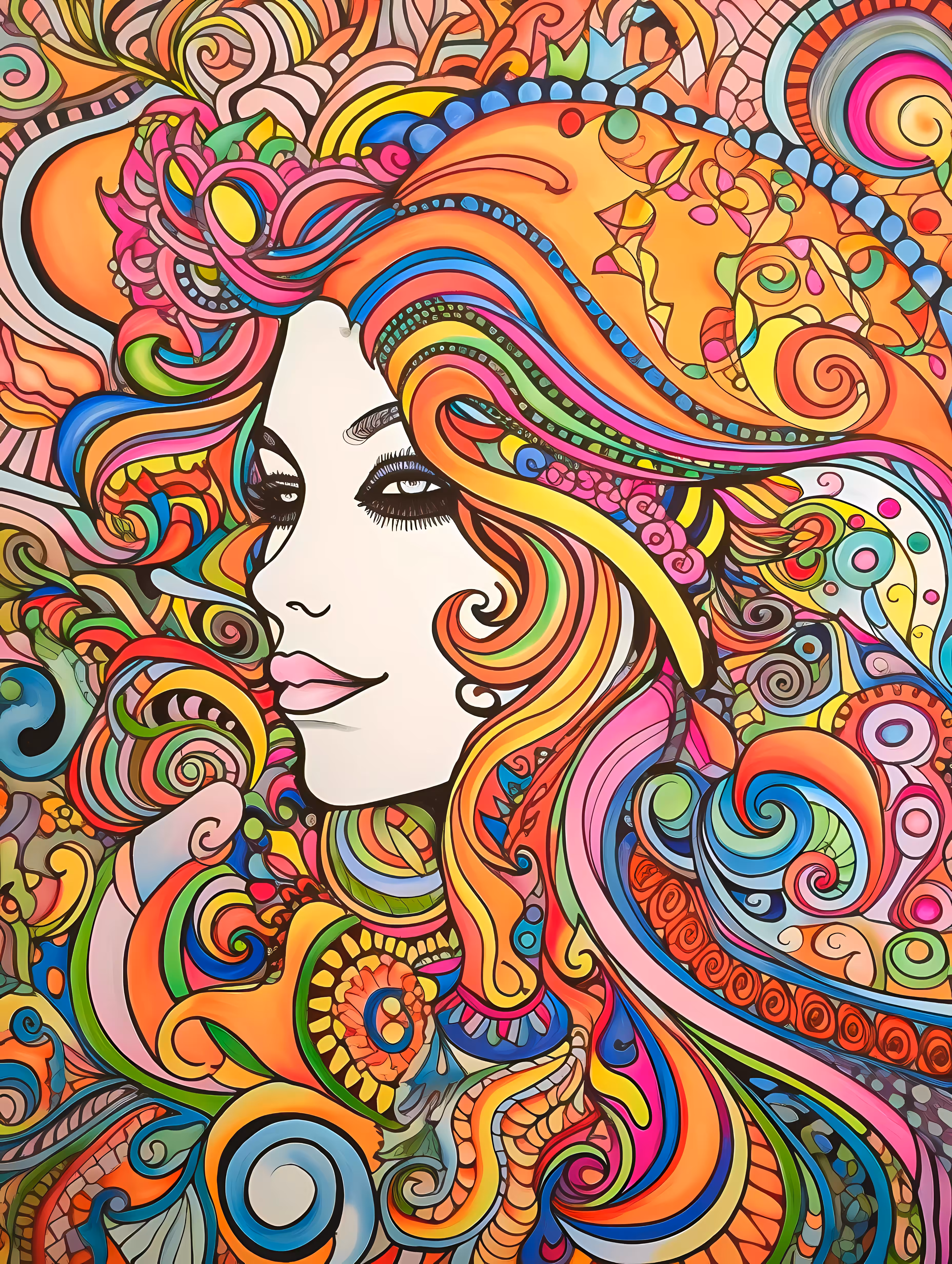 Doodle Hippies 70s #8