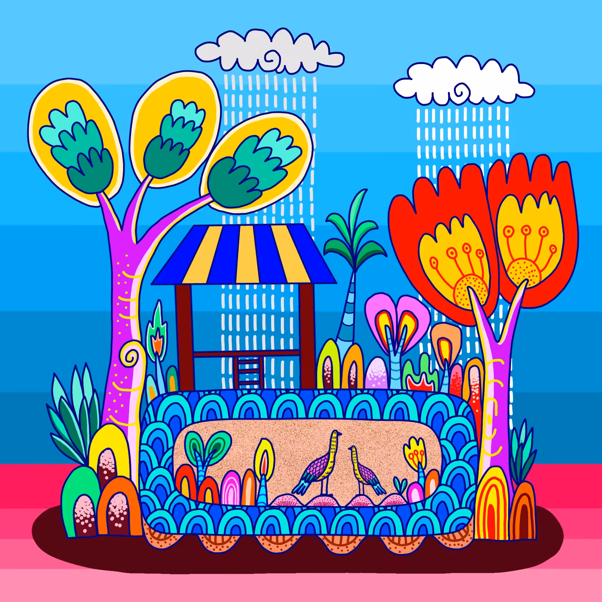 Imaginative lifestyle to lines and colorful.#54