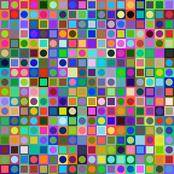 Square Dot Composition #204