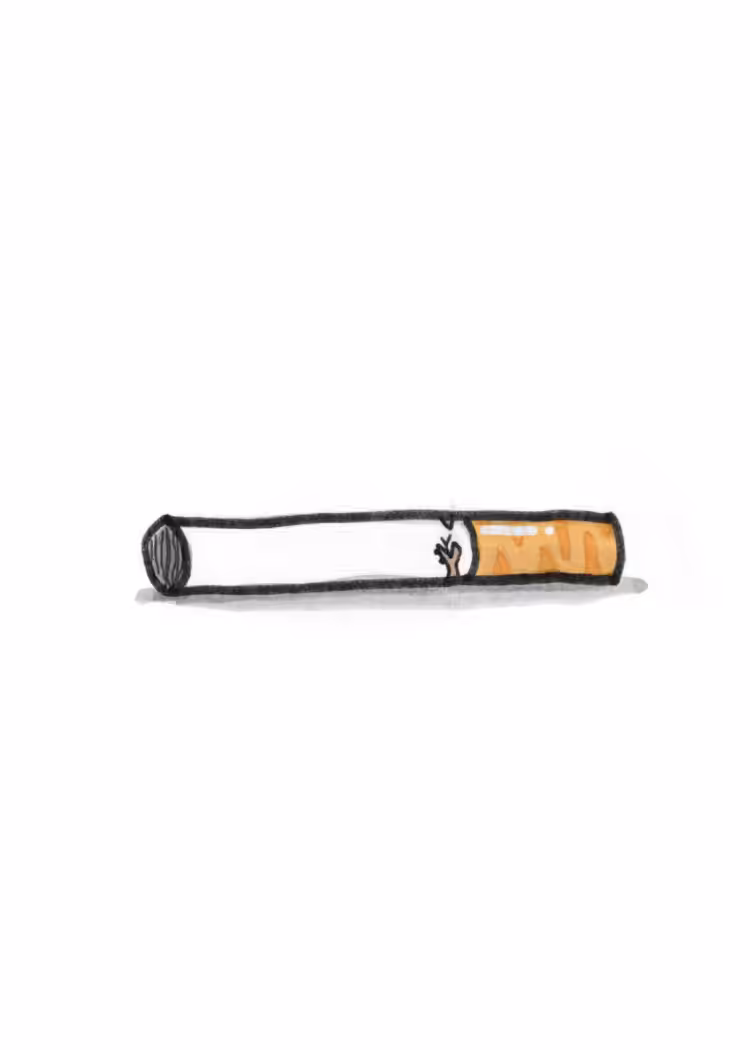 Single one cigarette