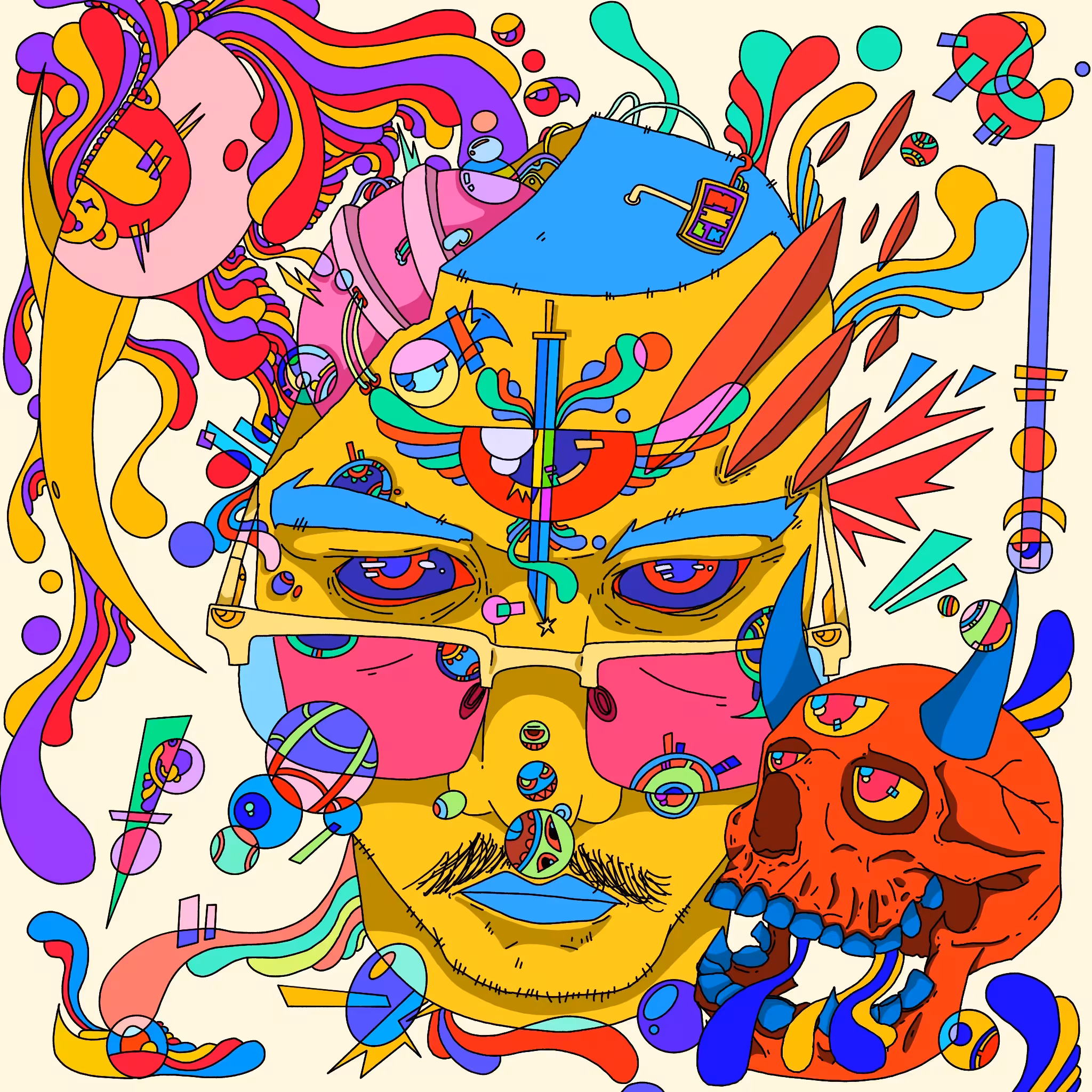 Self-Portrait #? : Mind Explosion