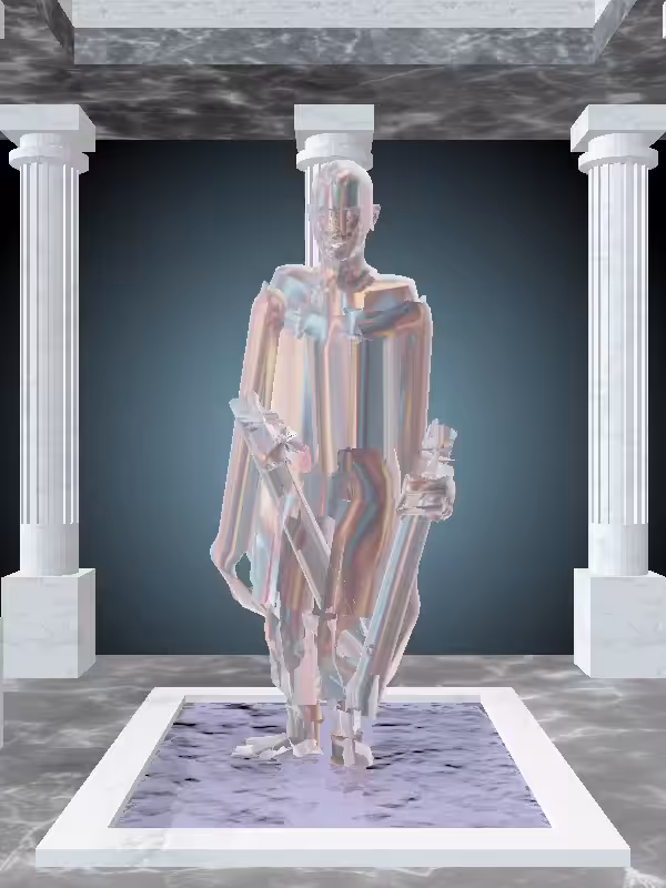 The Injured Holographic Glow Woman #1231