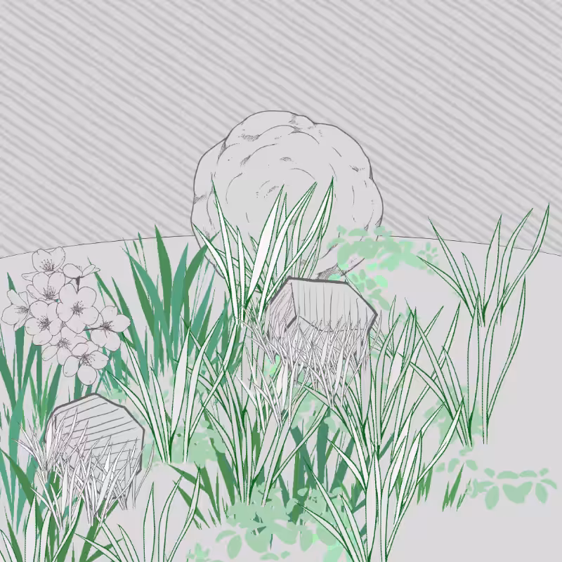 Wild Grass and Rubble #2