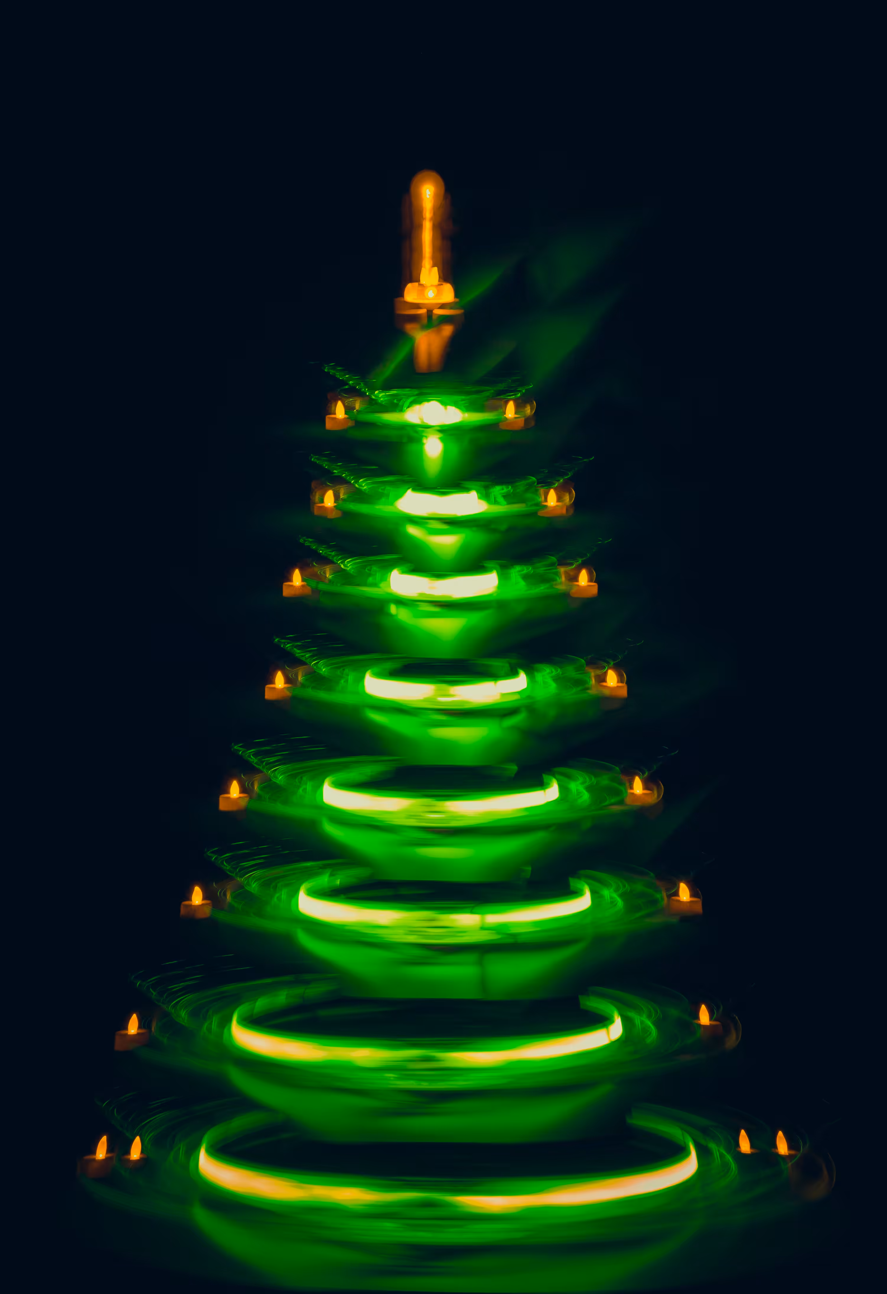 Light christmas tree.
