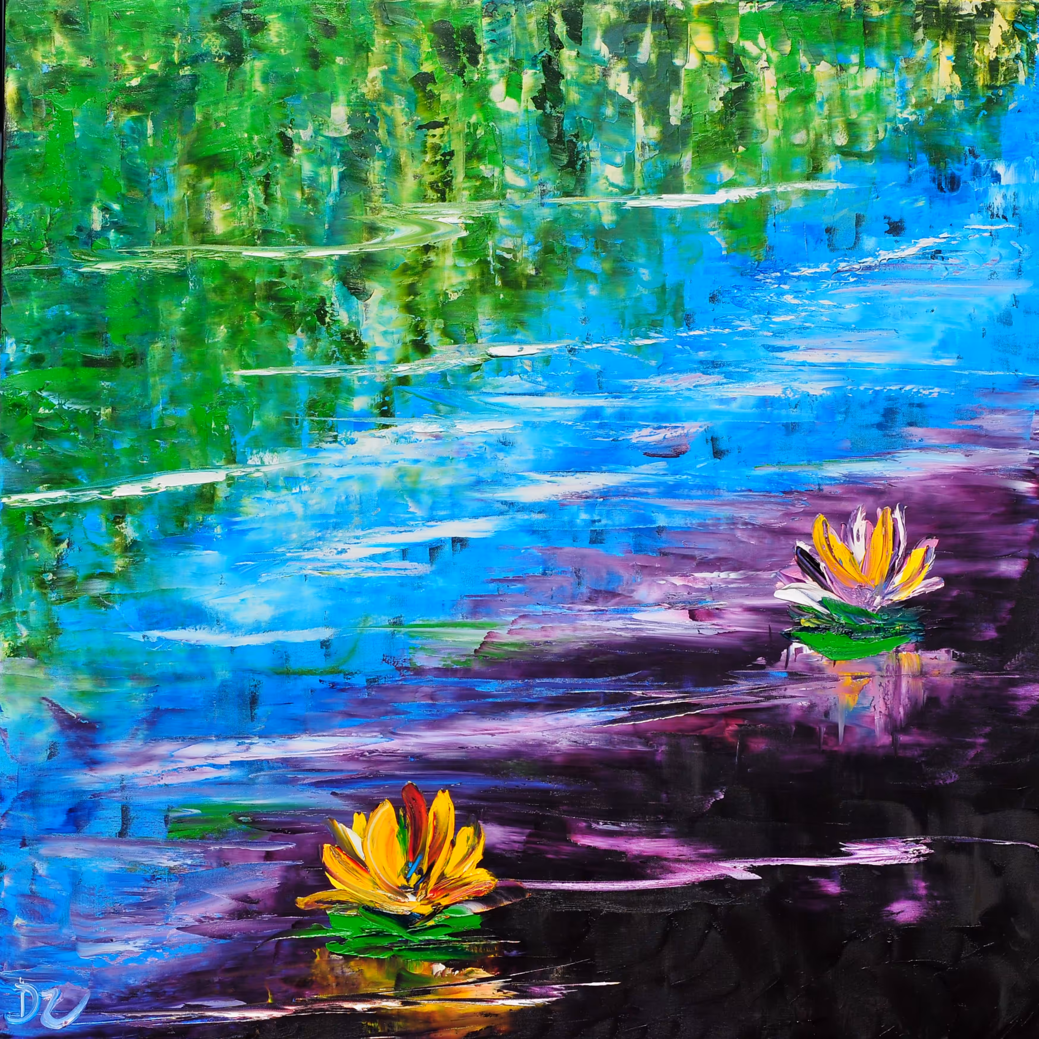Pond with lilies