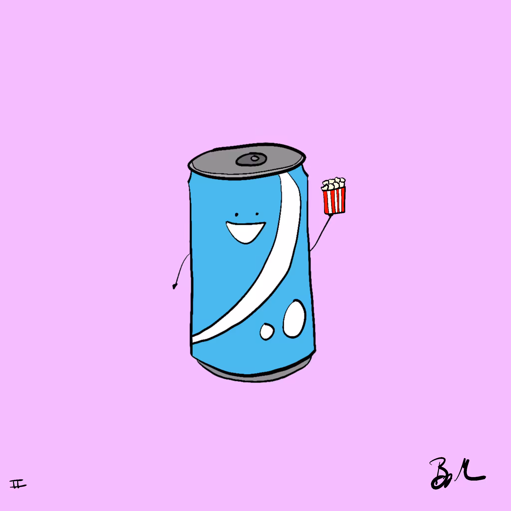 #73 Justin, the Movie Addict Soda Can