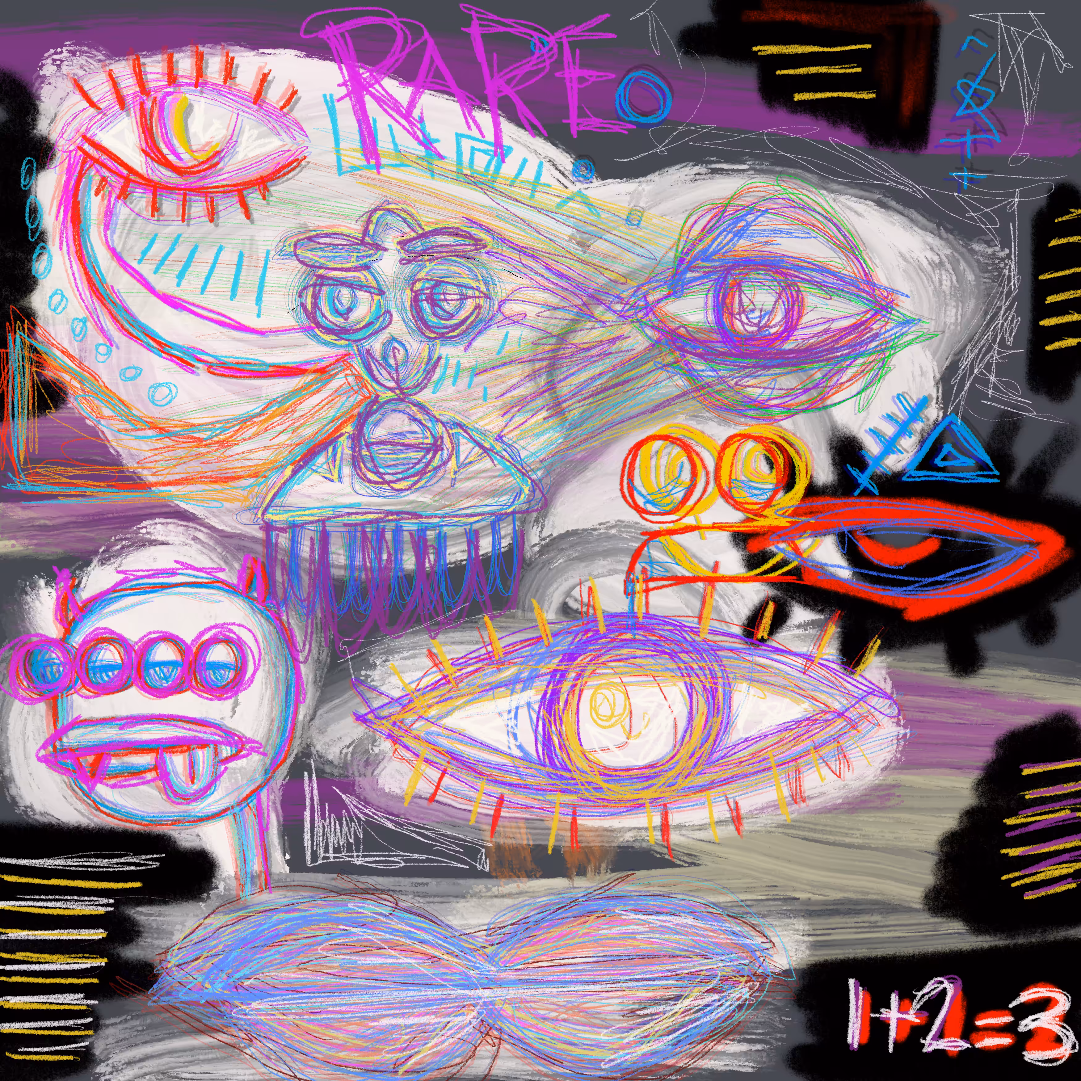 1+2=3