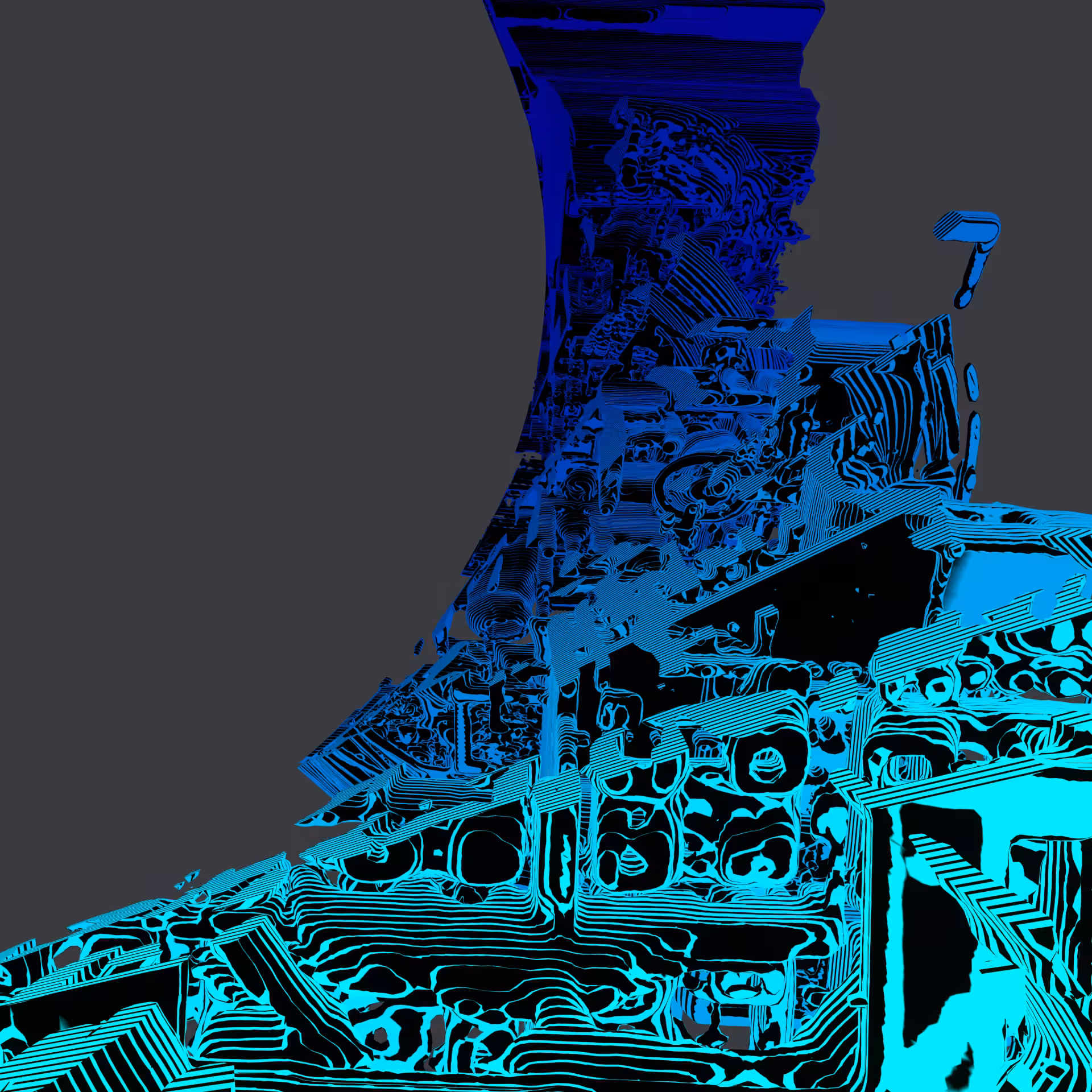 Endlessskyscraper. V12.F041. Blackbluegray