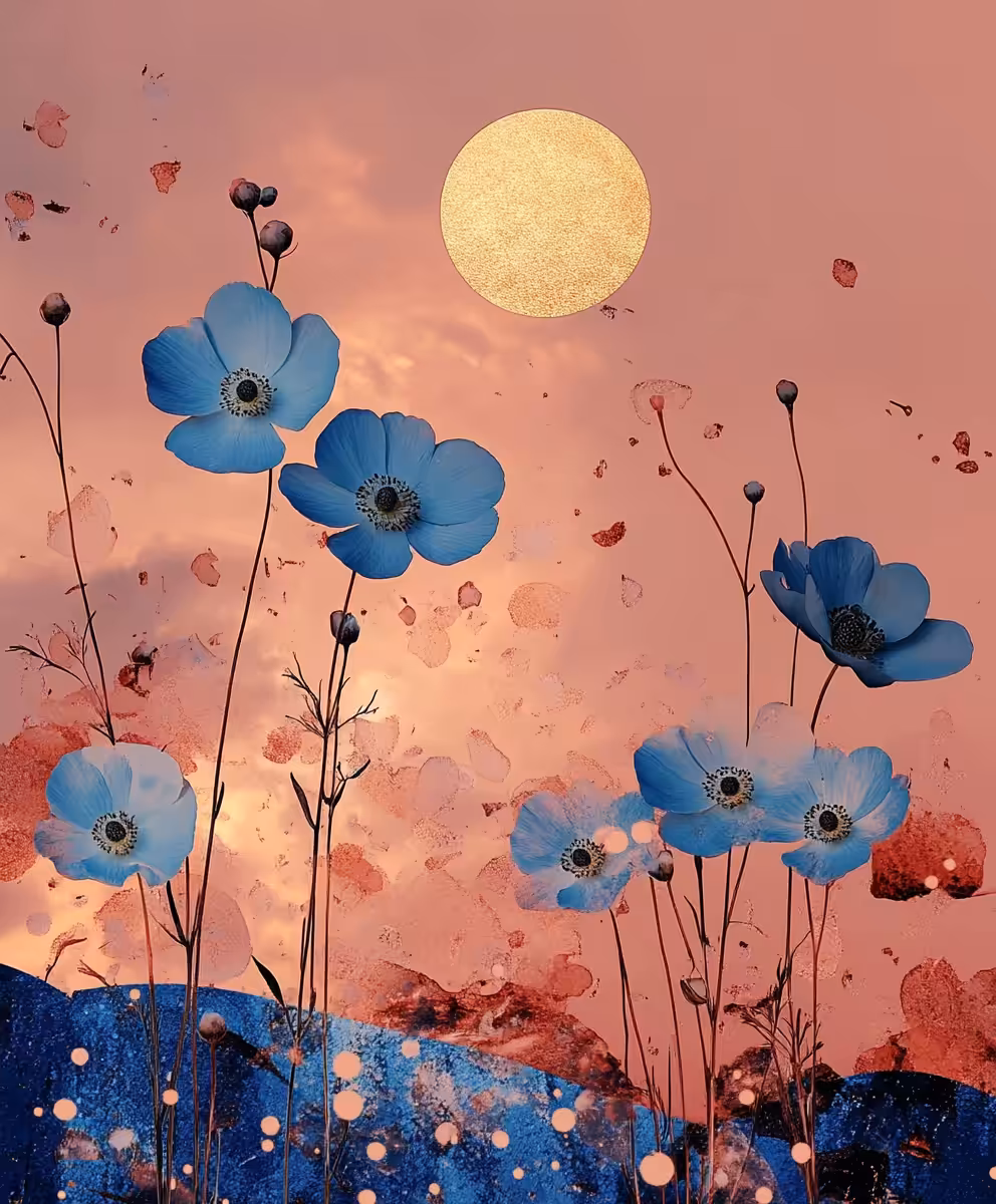 A Sunlit Affair with Blue