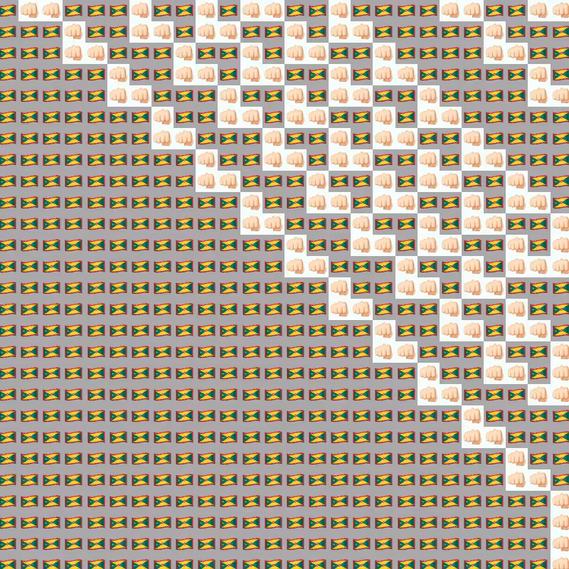 Elementary Cellular Emoji Automata #112