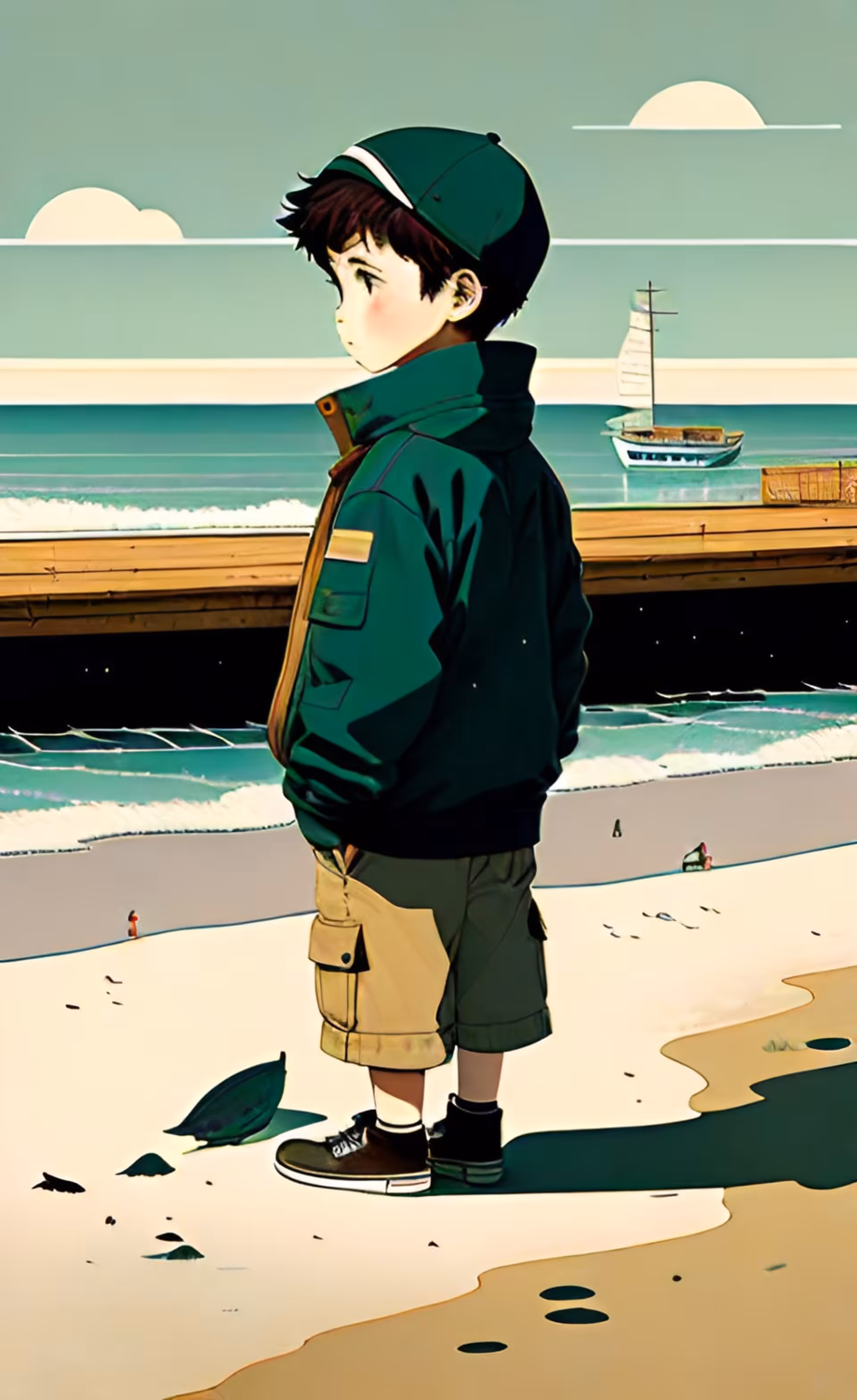 Jack on the beach