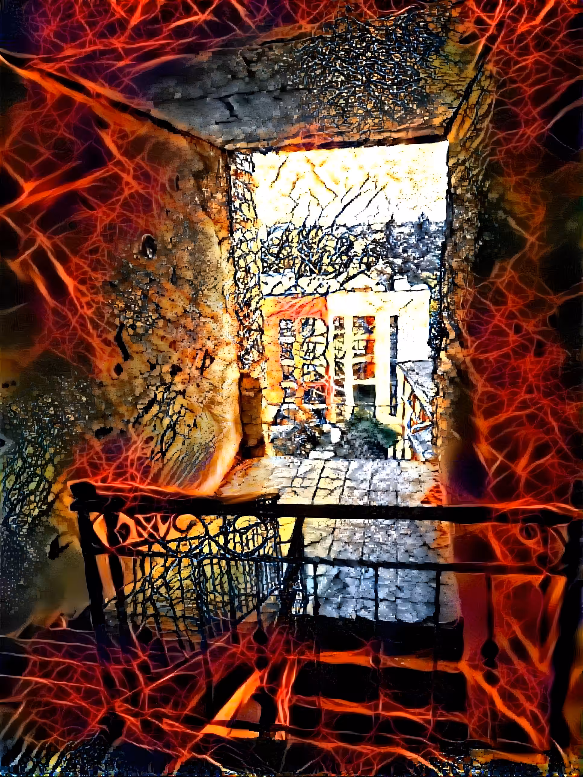 View from my war-torn house. Bucha 2022