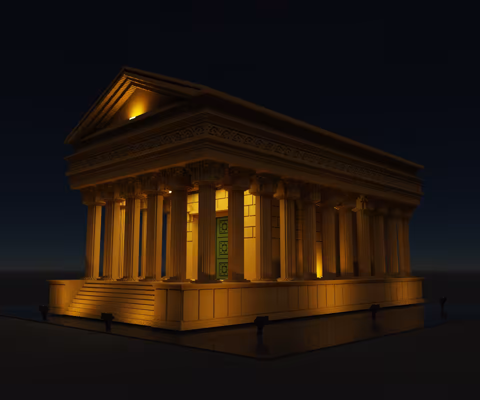 maison carree voxel