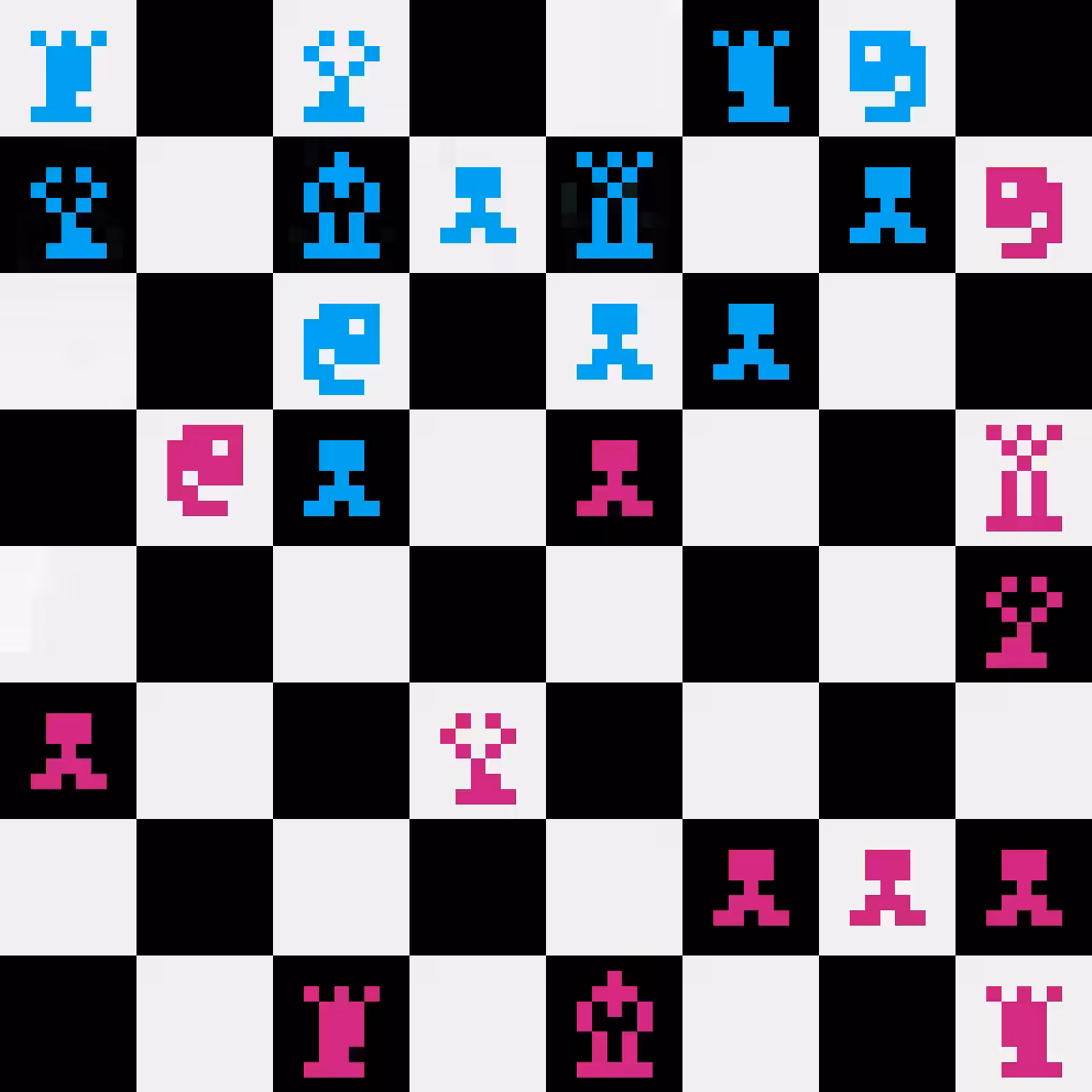 JestemZero vs Pixellare: Game 1.43 - N to B5