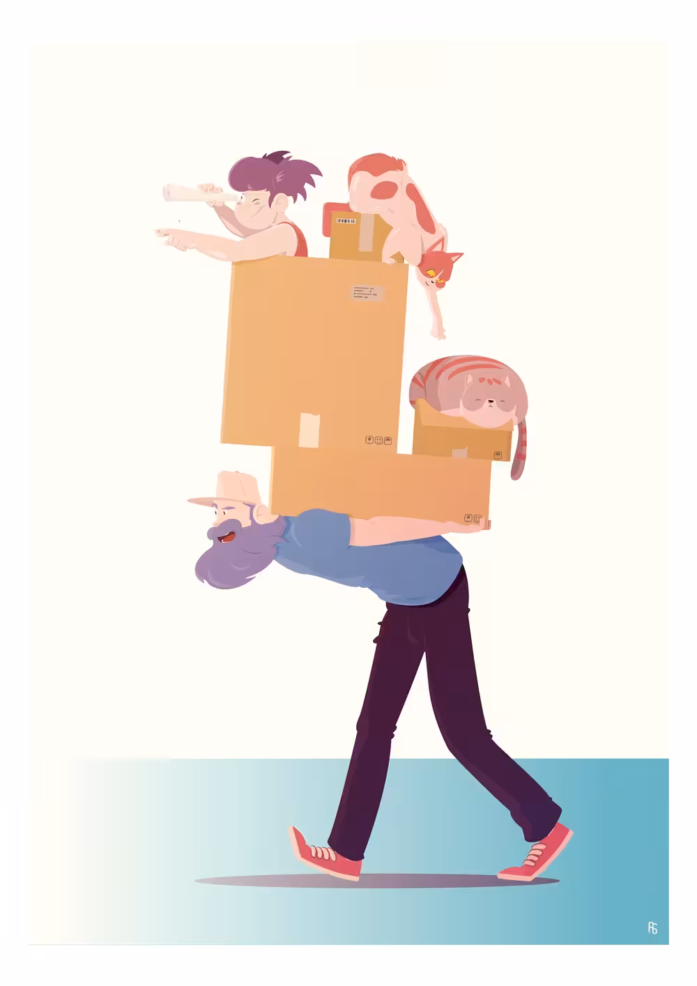 STAY AT HOME DAD - House move