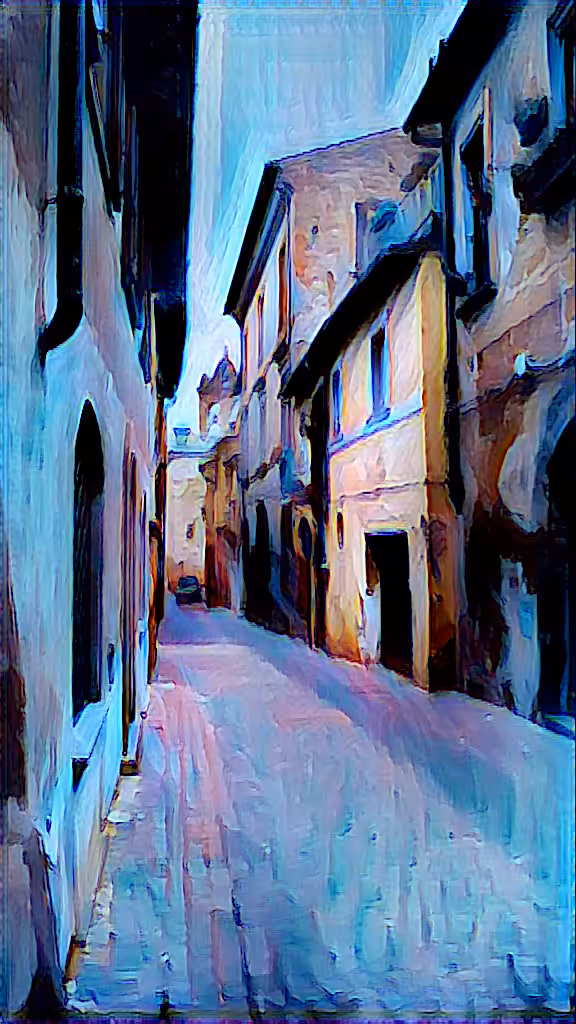 Italian blue paving