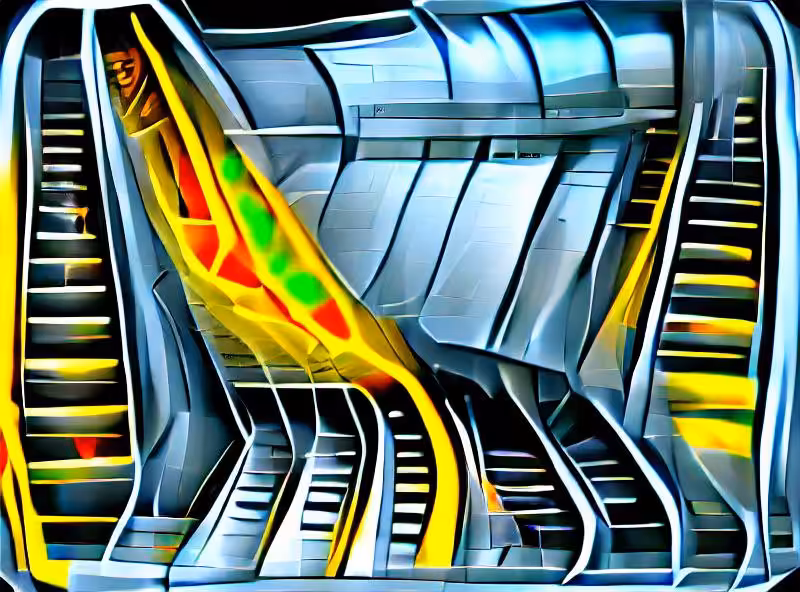 Abraham's First Works: Mid-Levels Escalator