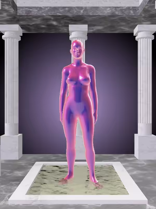 HeavenComputer: The Phone Calling Magnetic Magenta Woman #2491