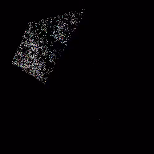 abstract random pixel and color