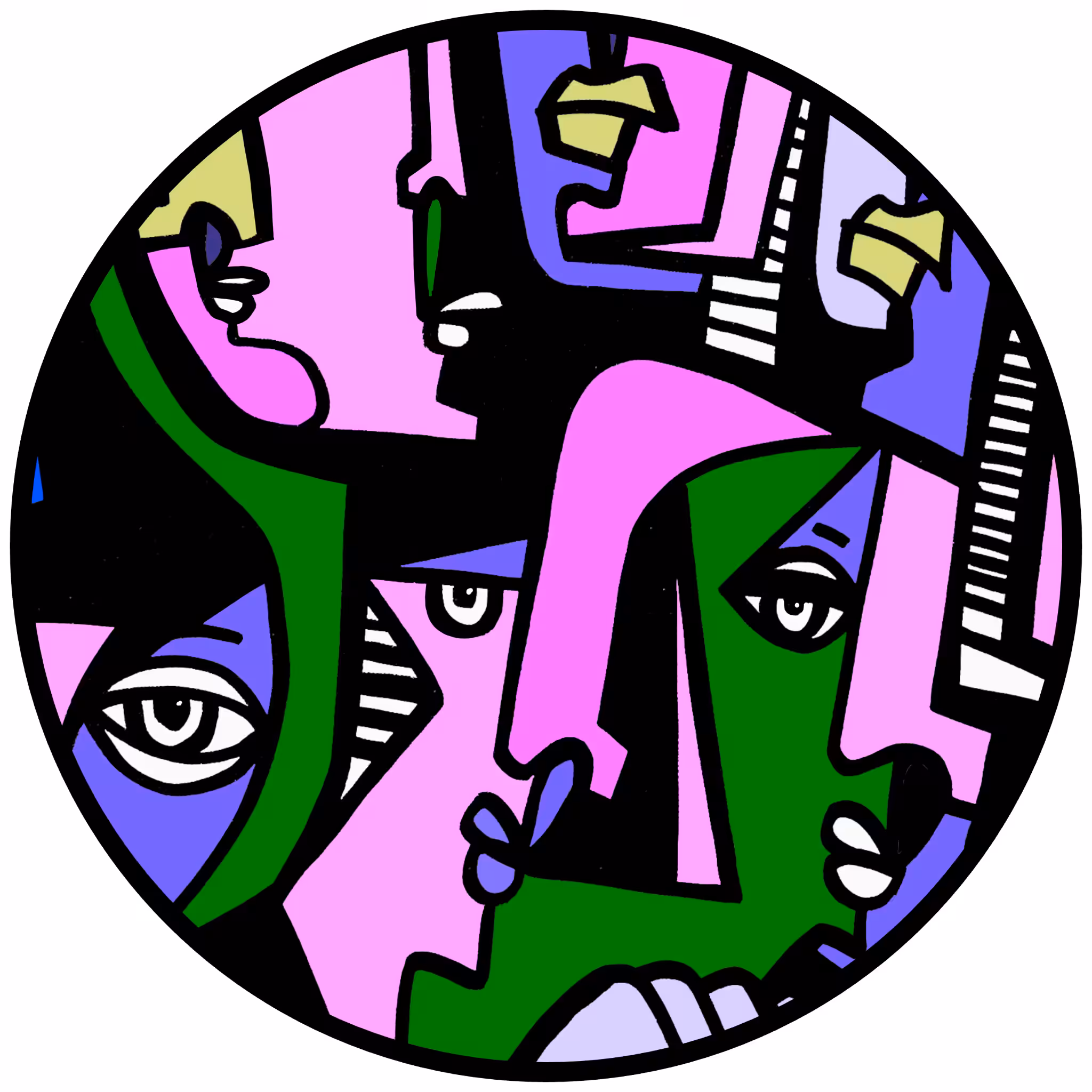 Cubist Circle 153