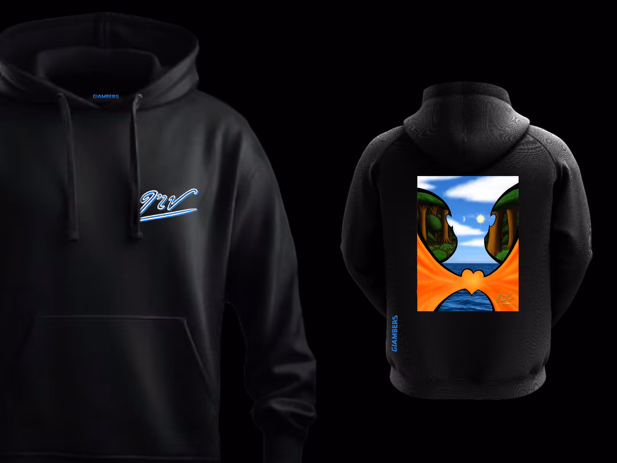 • DTF BLACK HOODIES •