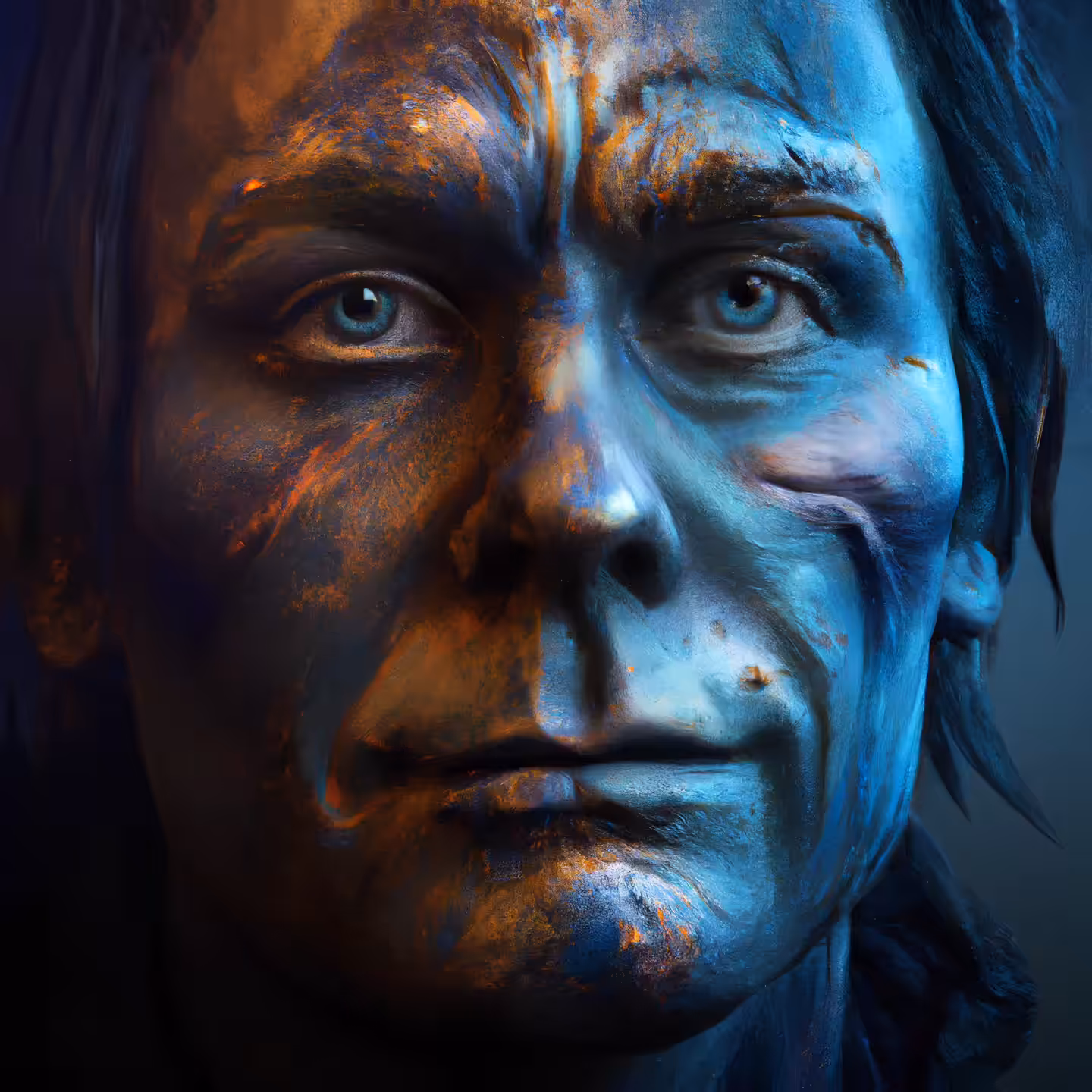 He was a blue-eyed giant.