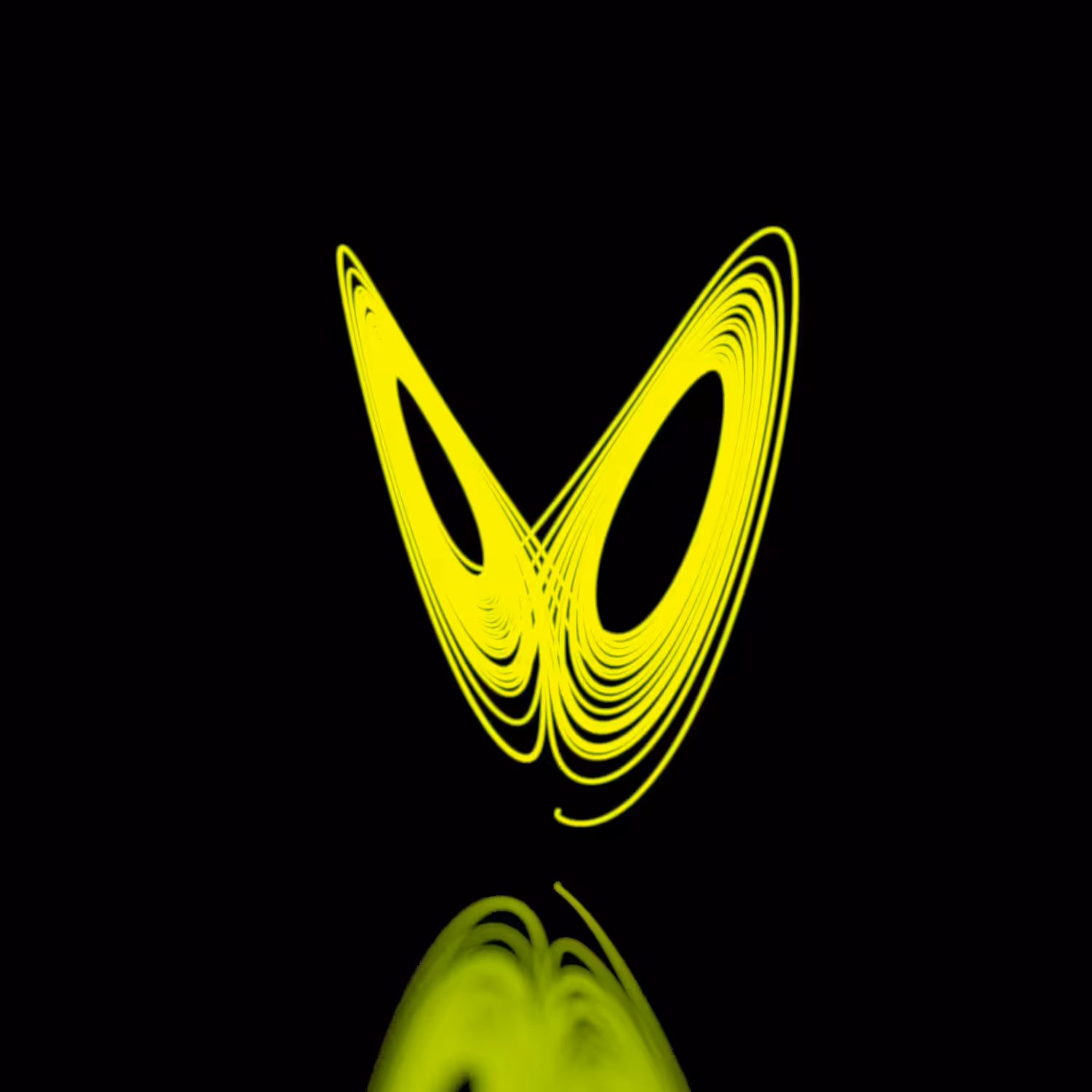 Generative Neon Strange Attractor