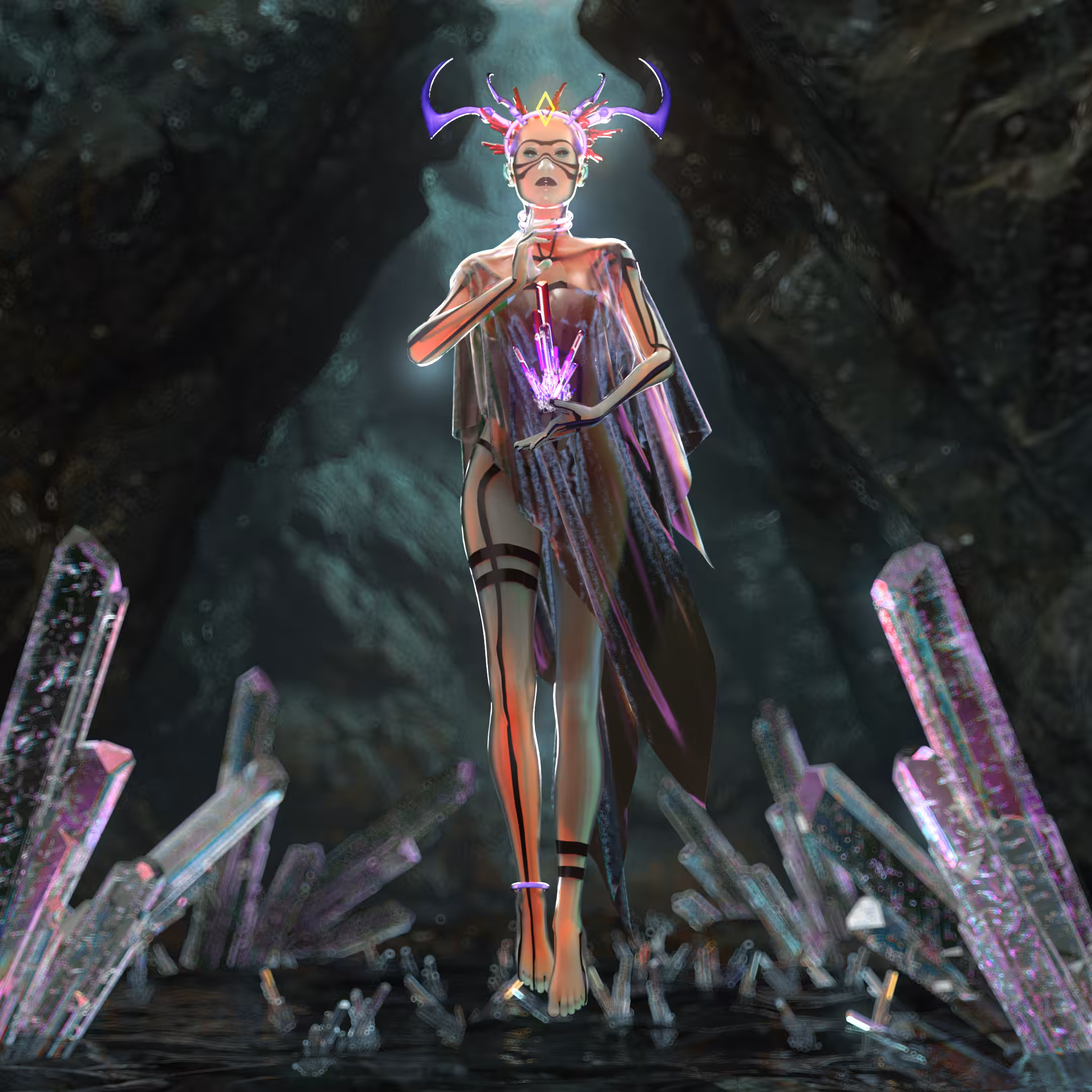 Zera, the goddess of caves and crystals