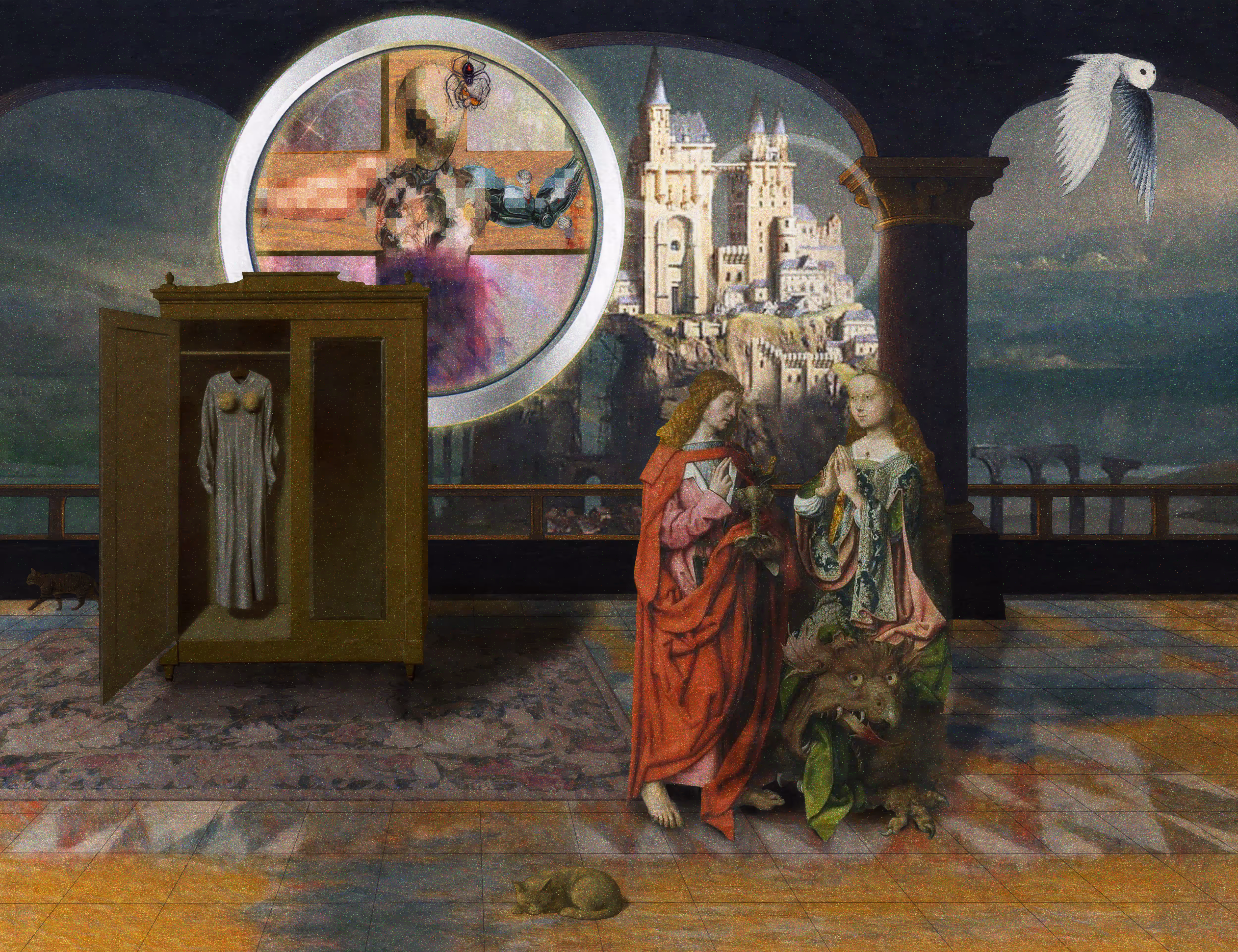 The Pilgrim’s Living Room Crucifixion; Mona Lisa Hyper-Gamble #194