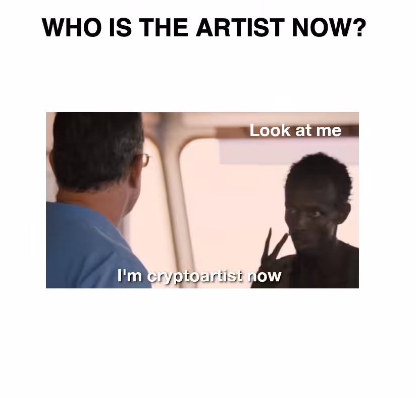 I am the artist now!