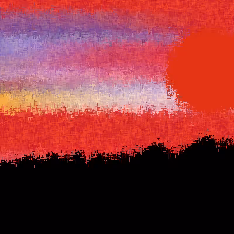 Sunset in memory #14