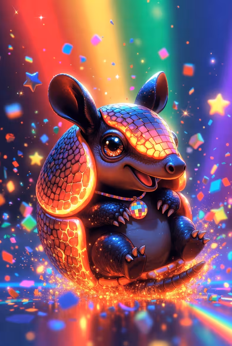 Disco Party Armadillo