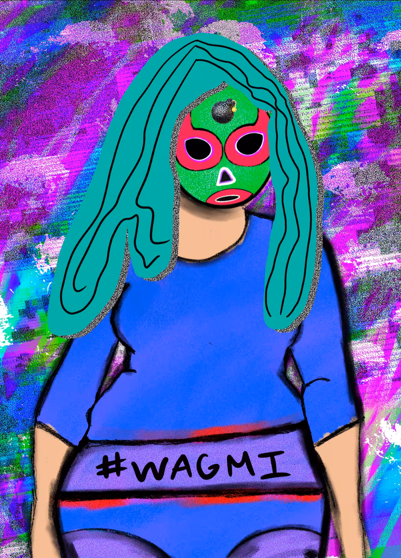 NFT luchadora #124