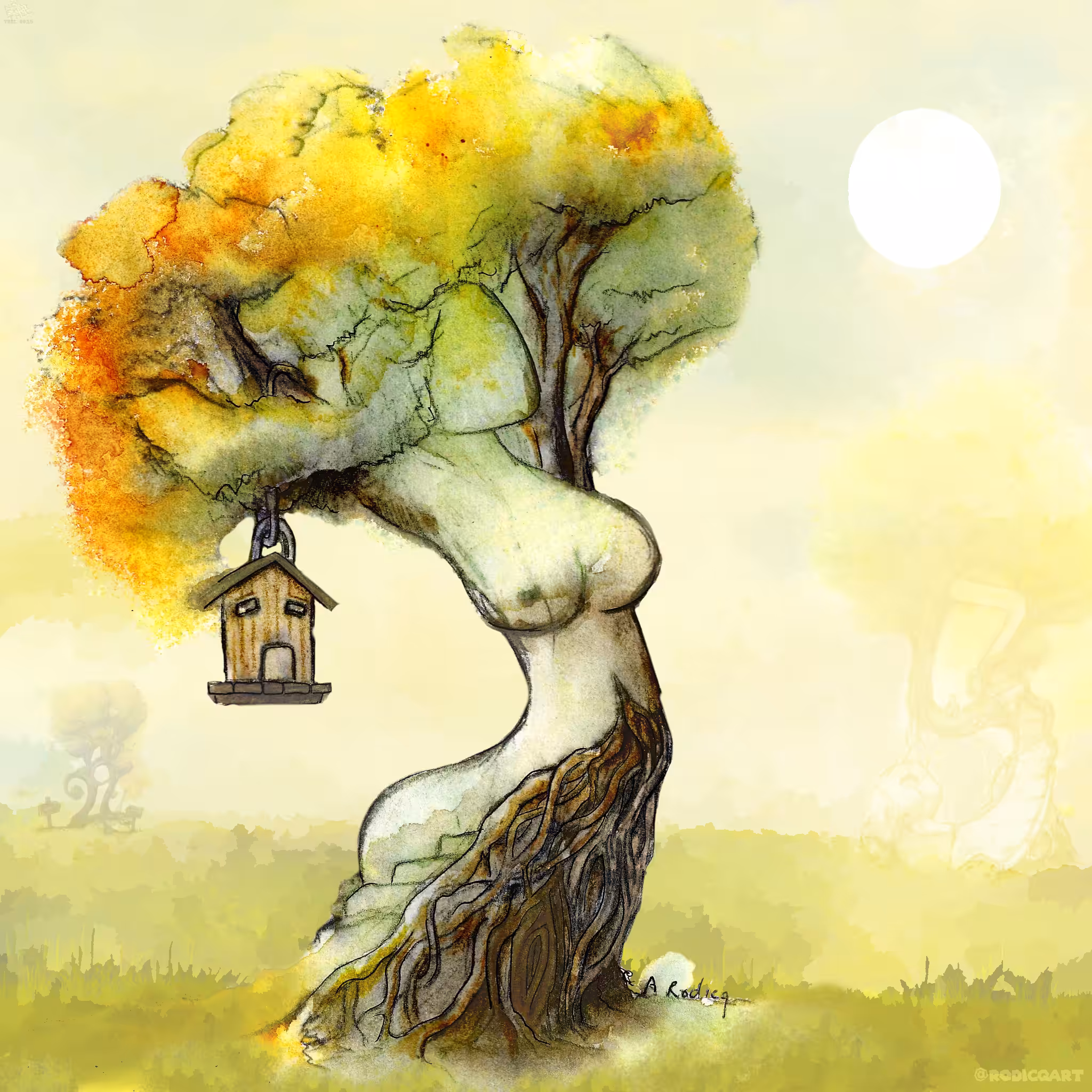 Tree 0015 : The Woman & Sunbeam