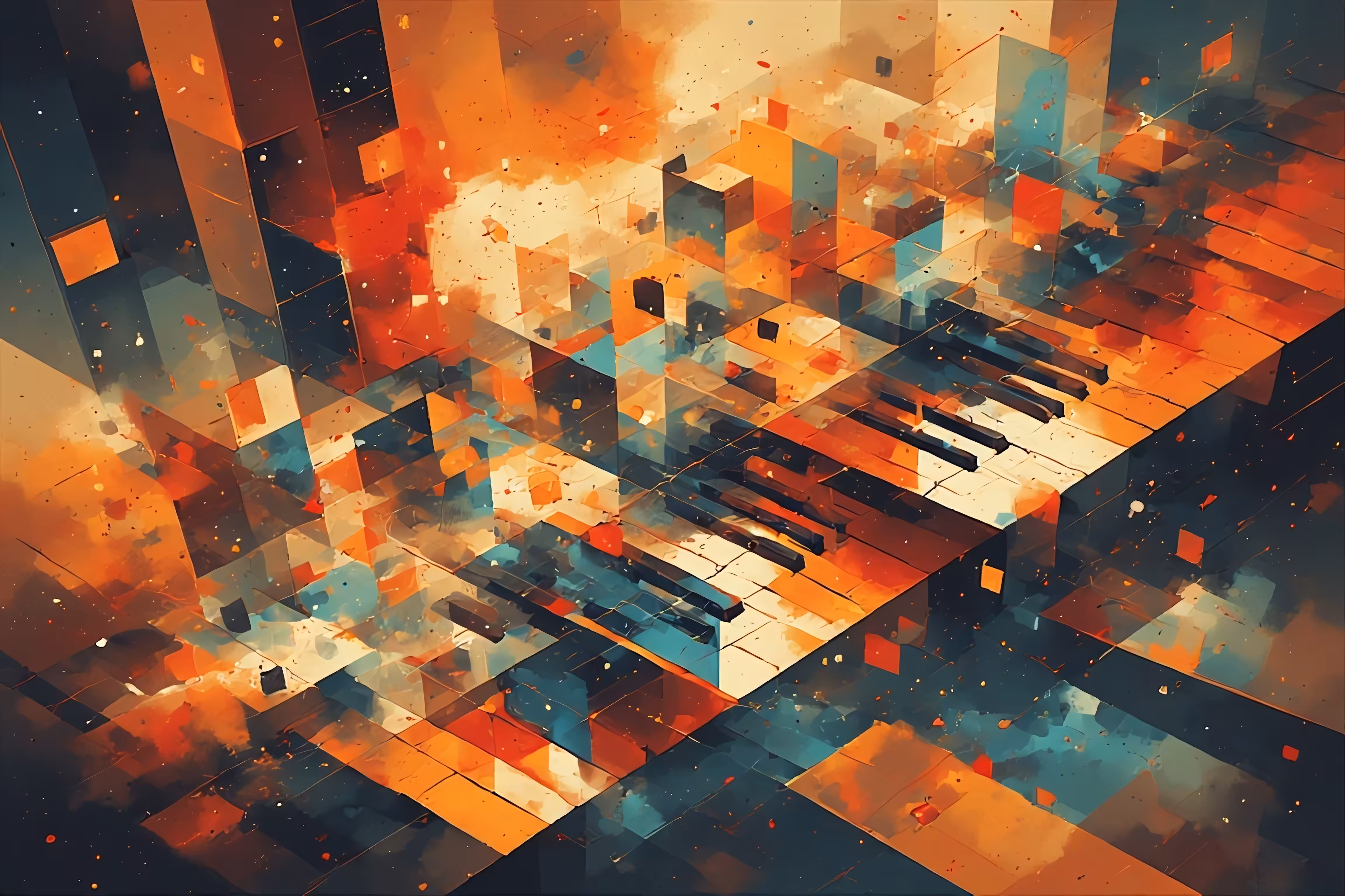 365 Brushstrokes of the Future: Fractured Harmony: A Digital Sonata