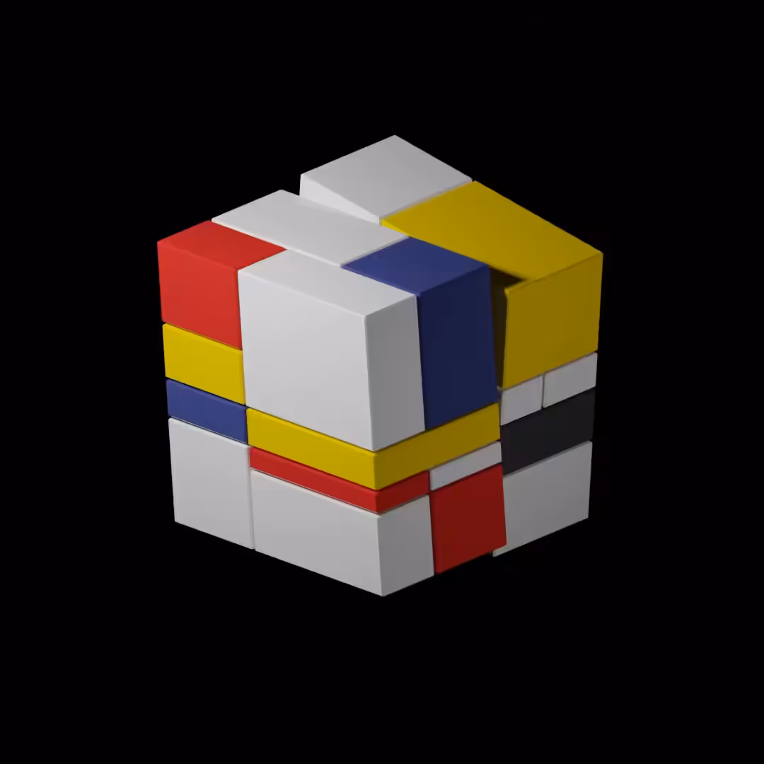 Unsolvable Rubik's Mondrian