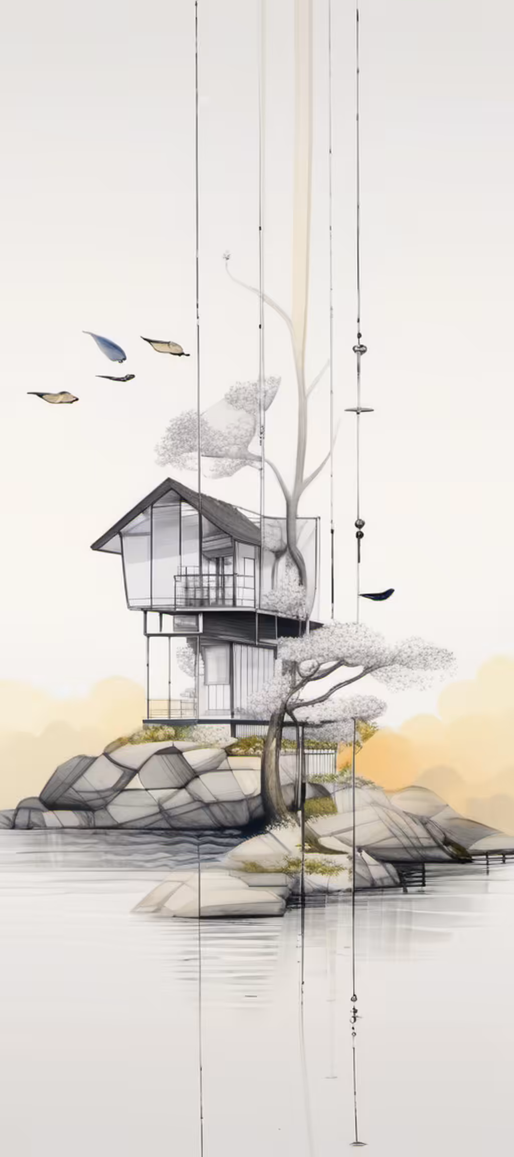 Tall Houses + Trees #9