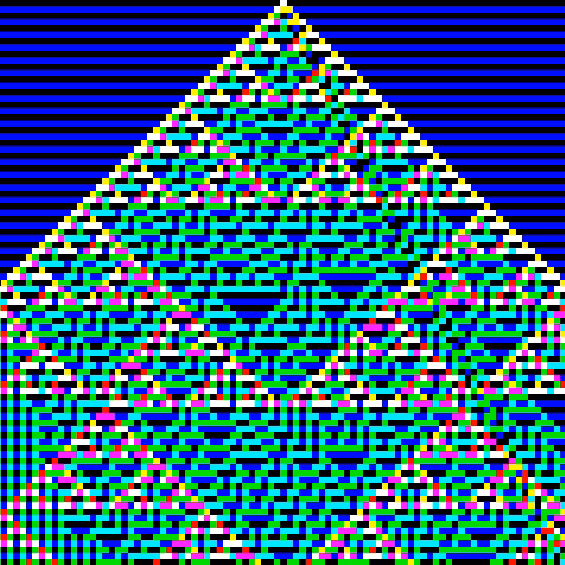 RGB Elementary Cellular Automaton #228