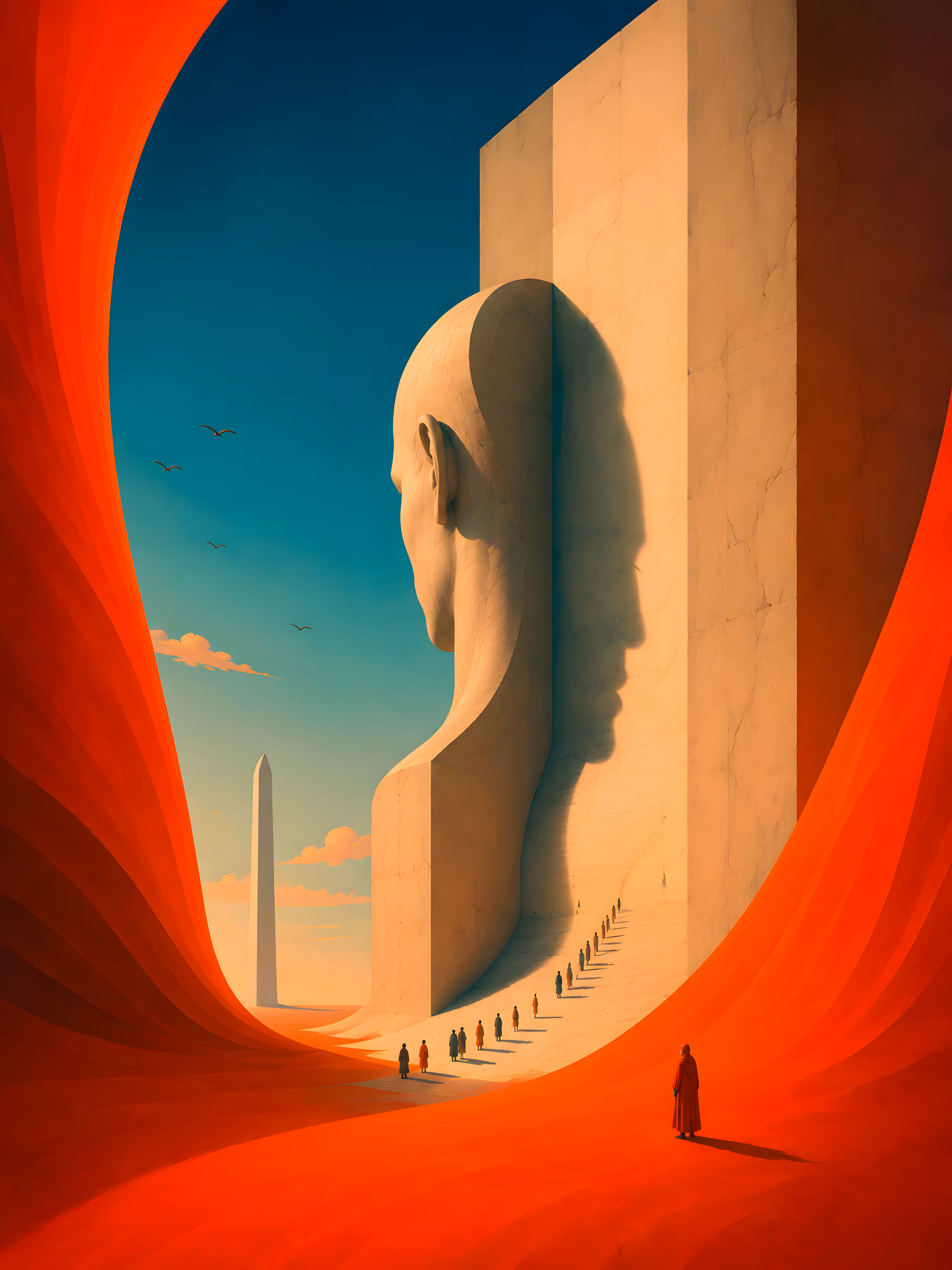 The Monument That Faced Away
